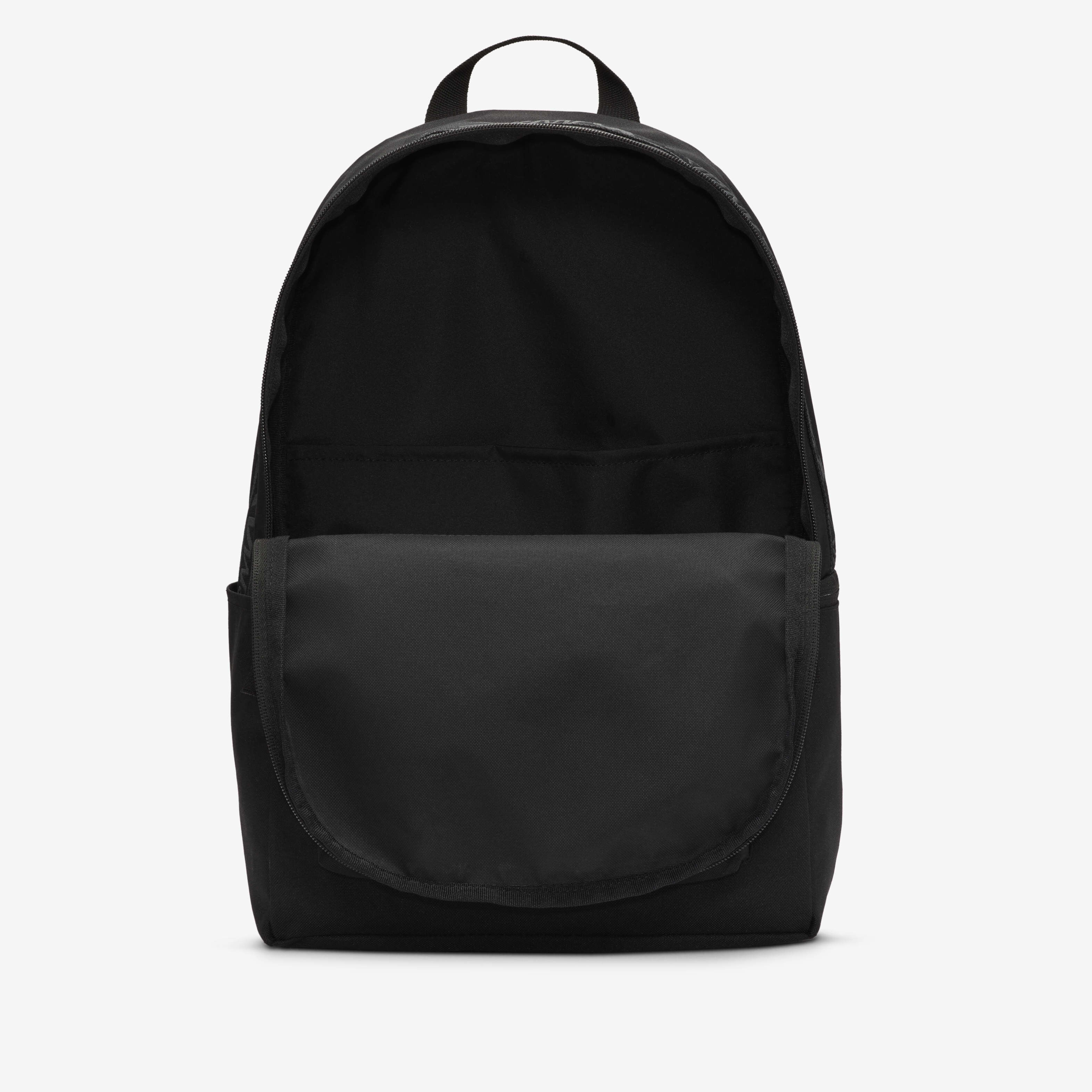 Plain black nike backpack sales
