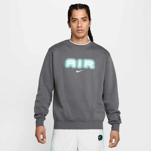 Men's Sweatshirts-Nike, Nike Air, Men's Fleece Crew-Neck Sweatshirt