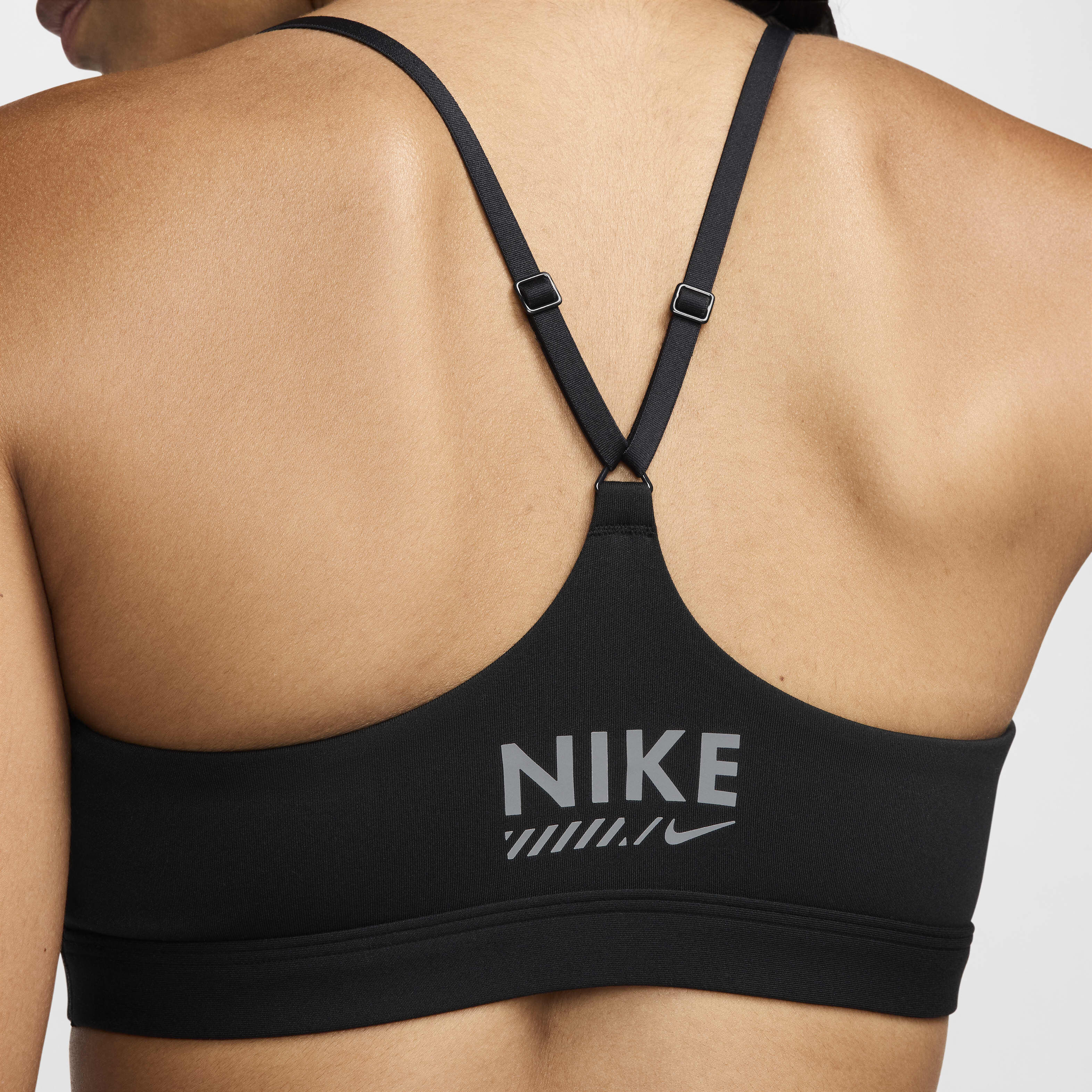 Nike training indy light bra in black online