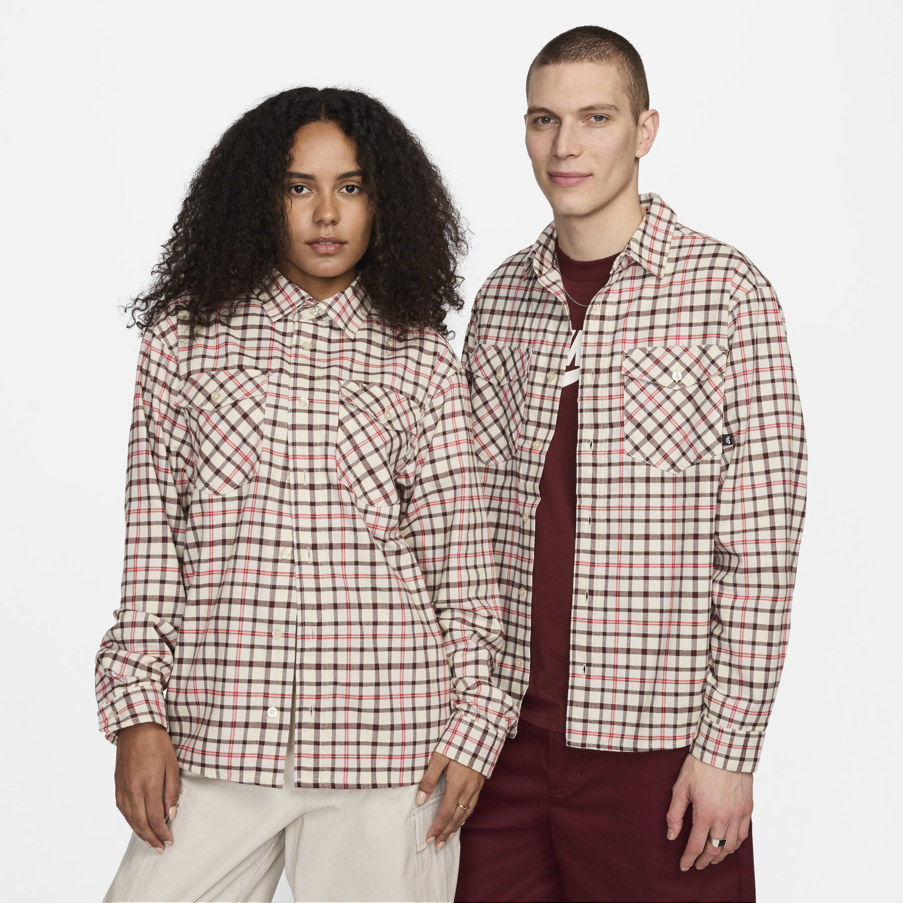 Buy Nike SB Long Sleeve Flannel Skate Button Down Shirt Nike Qatar Official