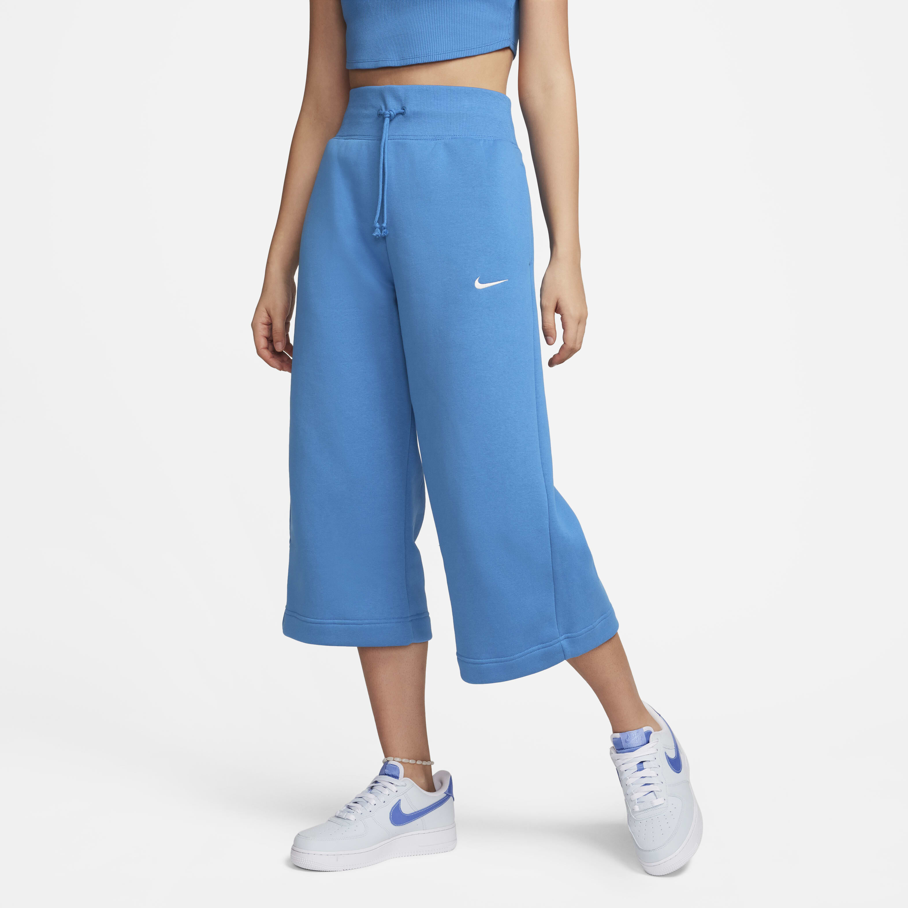 Buy Nike Sportswear Phoenix Fleece Women s High Waisted Cropped Tracksuit Bottoms Nike Qatar Official