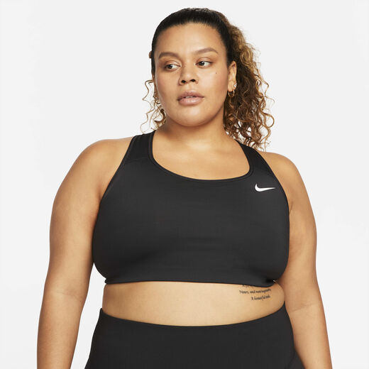 Clothing-Nike, Nike Swoosh, Women's Medium-Support Non-Padded Sports Bra (Plus size)