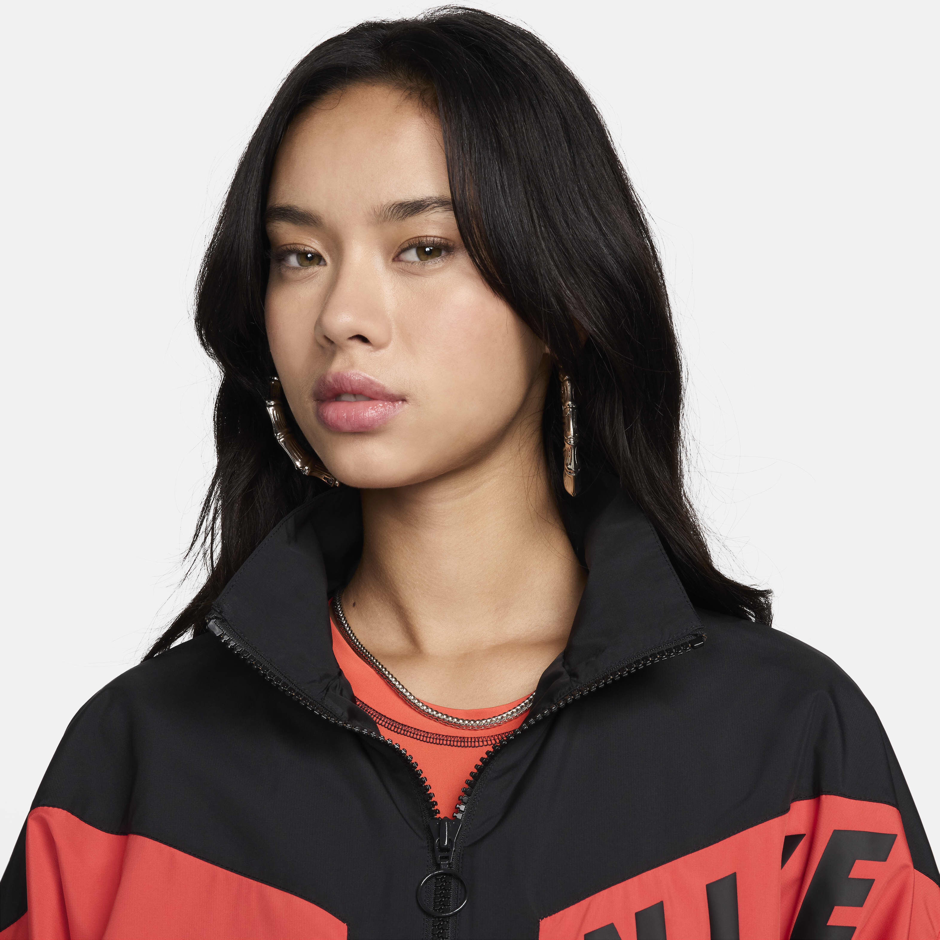 Nike sportswear women's woven jacket black new arrivals