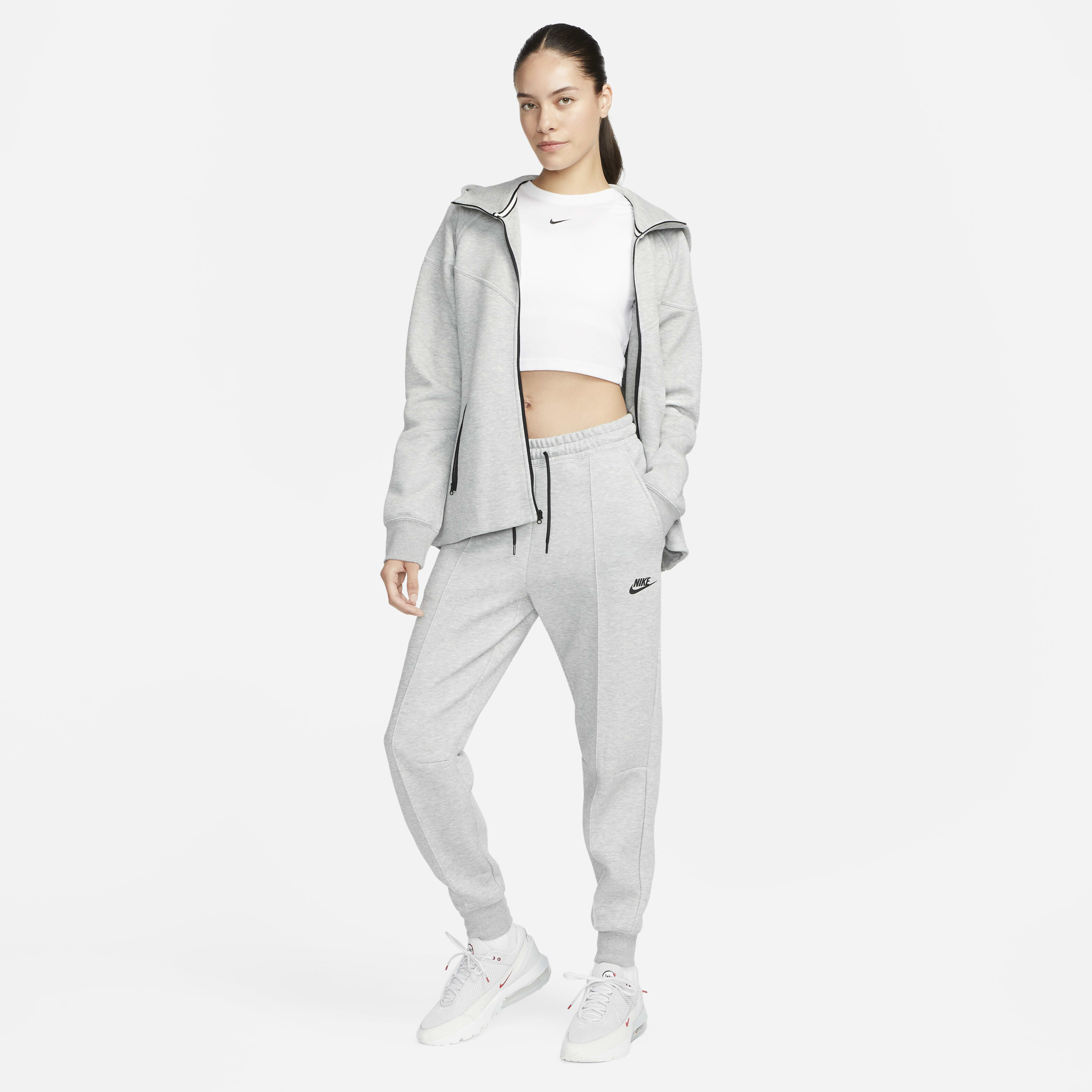 Nike tech fleece grey joggers womens cheap