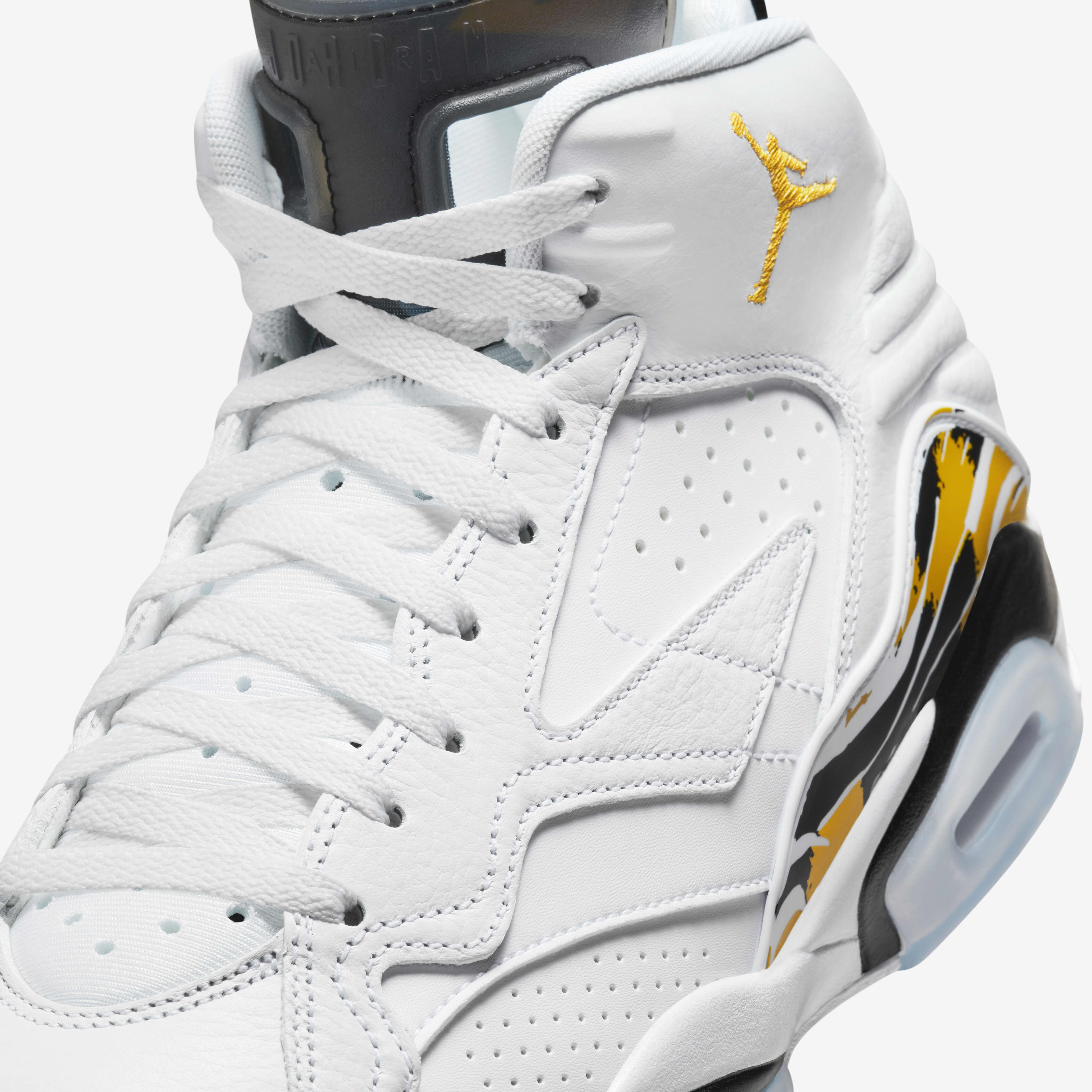 シューズ(男性用) NIKE JORDAN MVP WHITE/YELLOW OCHRE-BLACK Nike Air Jordan MVP White Yellow Ochre Men's UK 11 EUR 46 (DZ4475