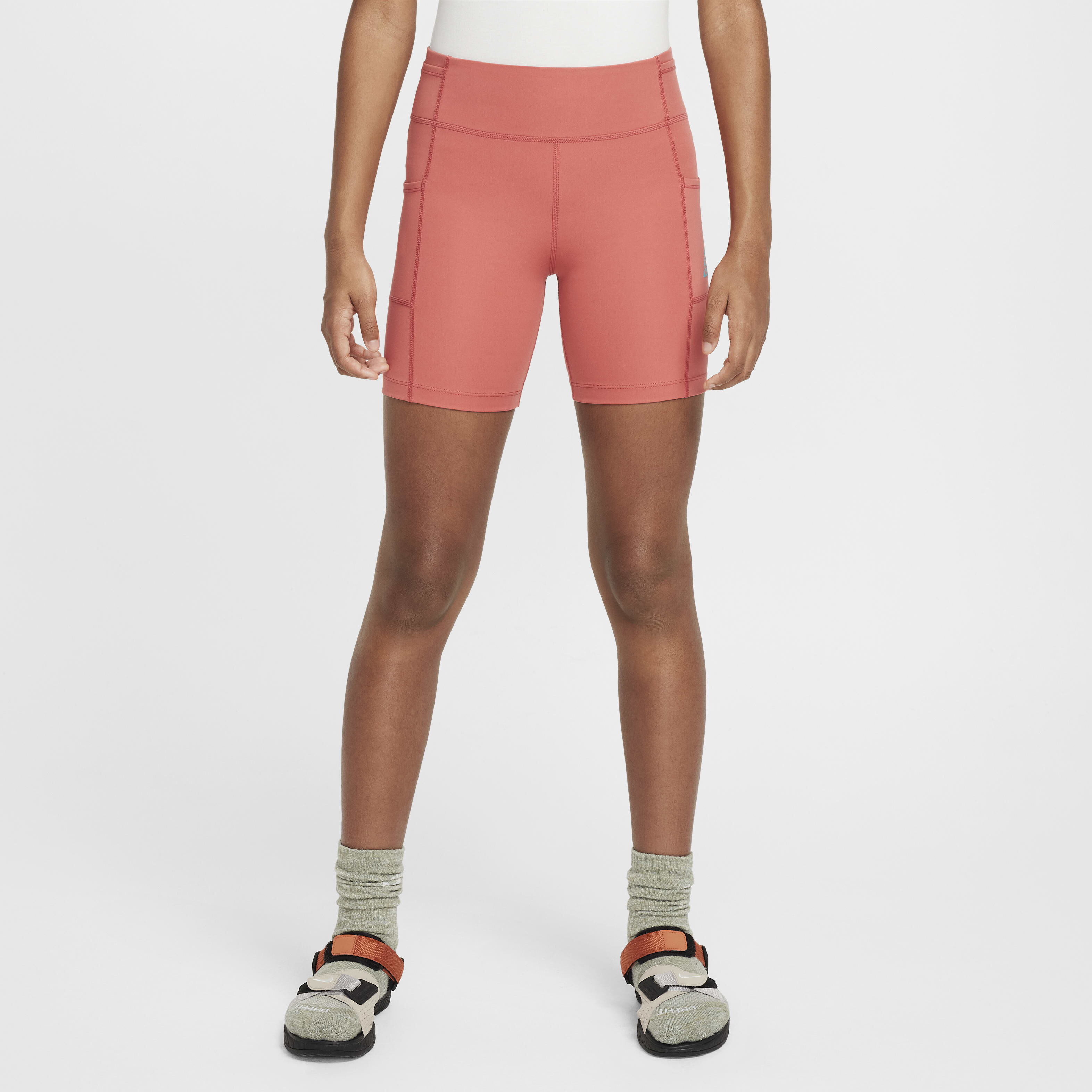 Nike girls biker shorts discount