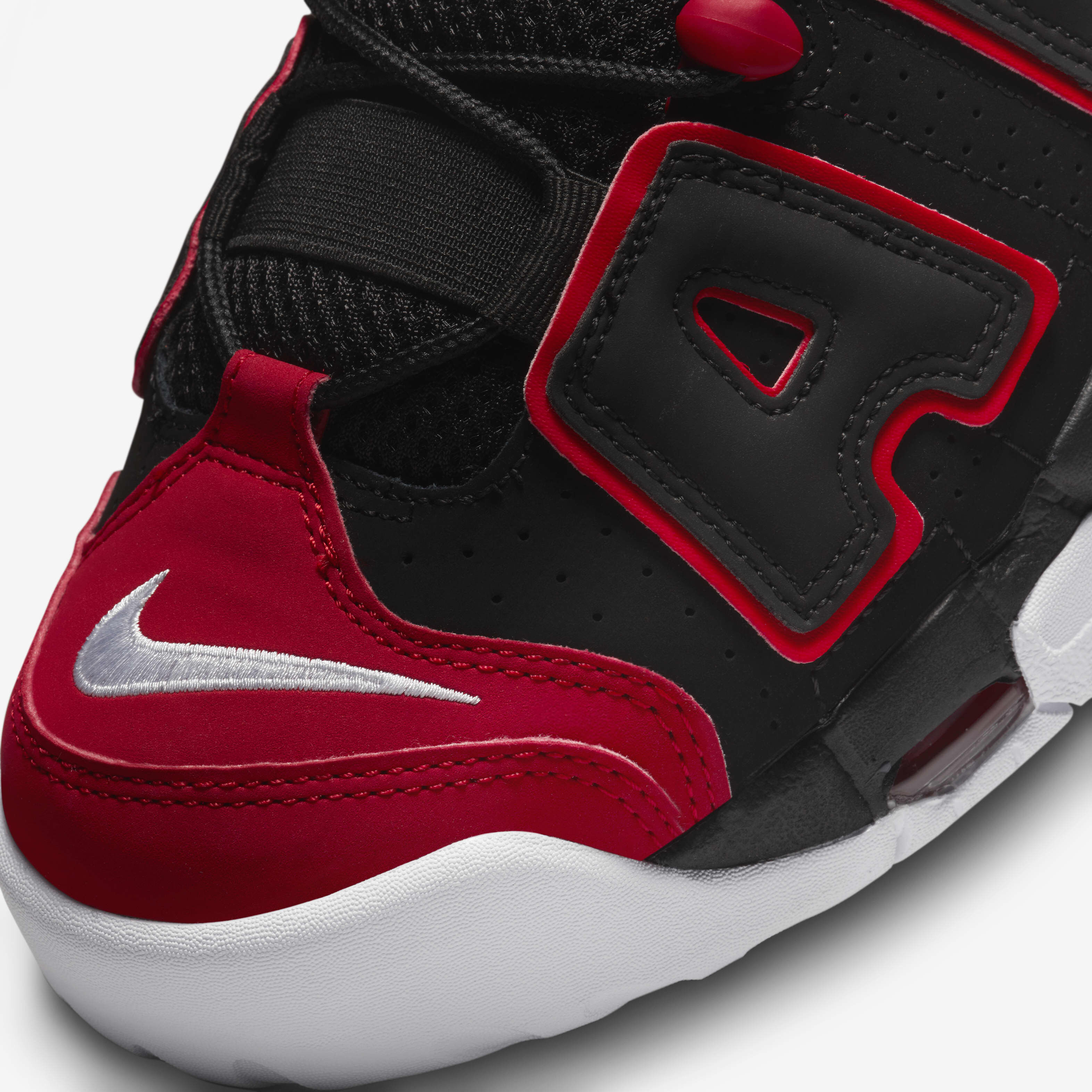 シューズ(男性用) MoreUptempo'96\"Black and University Red\" Nike Air More Uptempo '96 Black University Red DJ4400-001