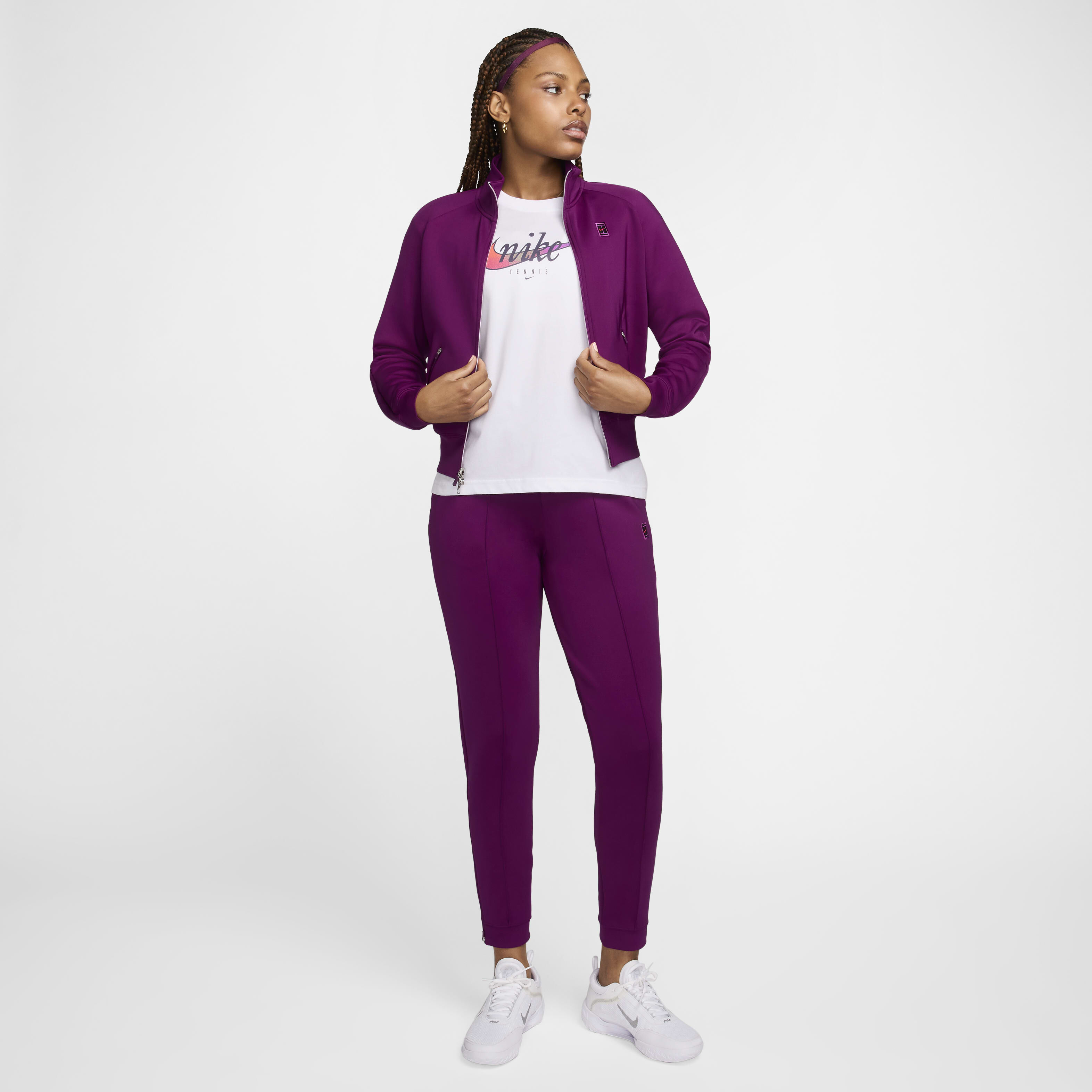 Buy NikeCourt Dri FIT Women s Knit Tennis Trousers Nike Qatar Official