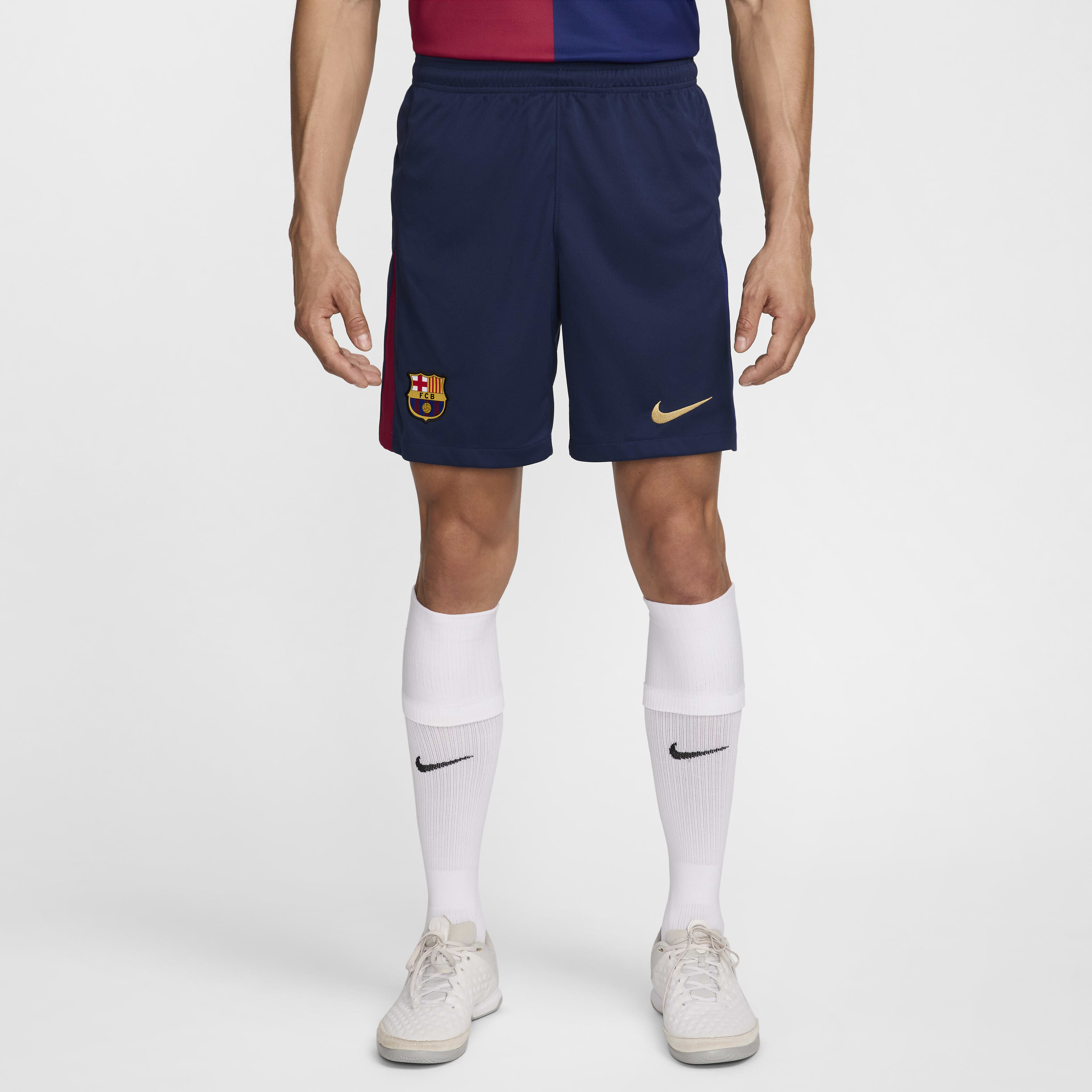 Buy F.C. Barcelona 2024 25 Stadium Home Men s Nike Dri FIT Football Replica Shorts Nike Qatar Official