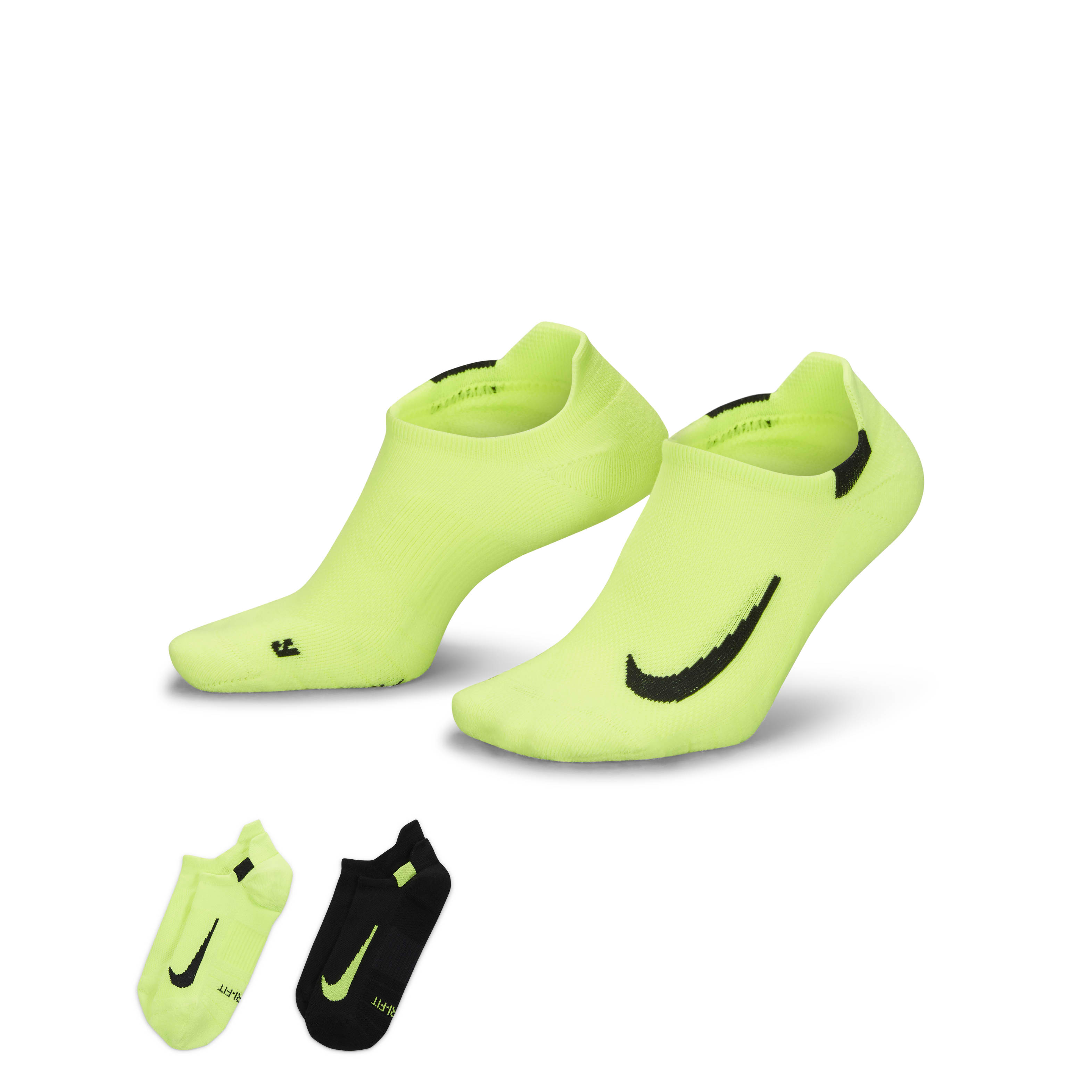 Buy Nike Multiplier Running No Show Socks 2 Pairs Nike Qatar Official