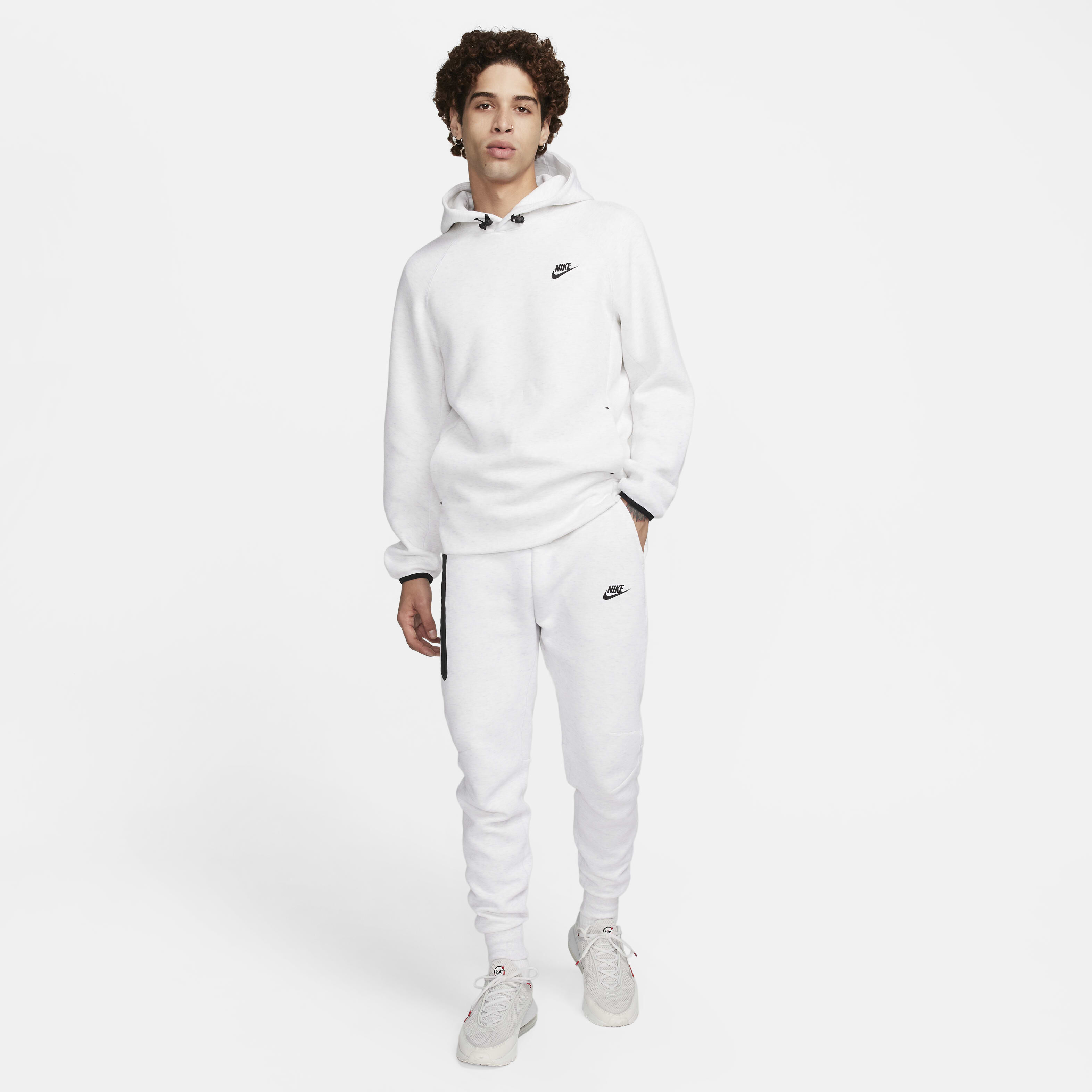 White nike tech joggers outlet