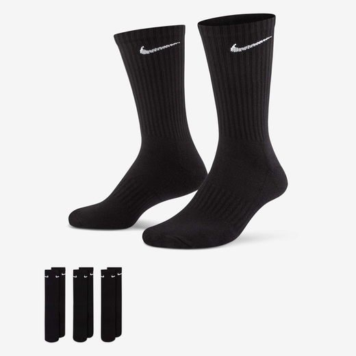 Socks-Nike, Nike Everyday Cushioned, Training Crew Socks (3 Pairs)