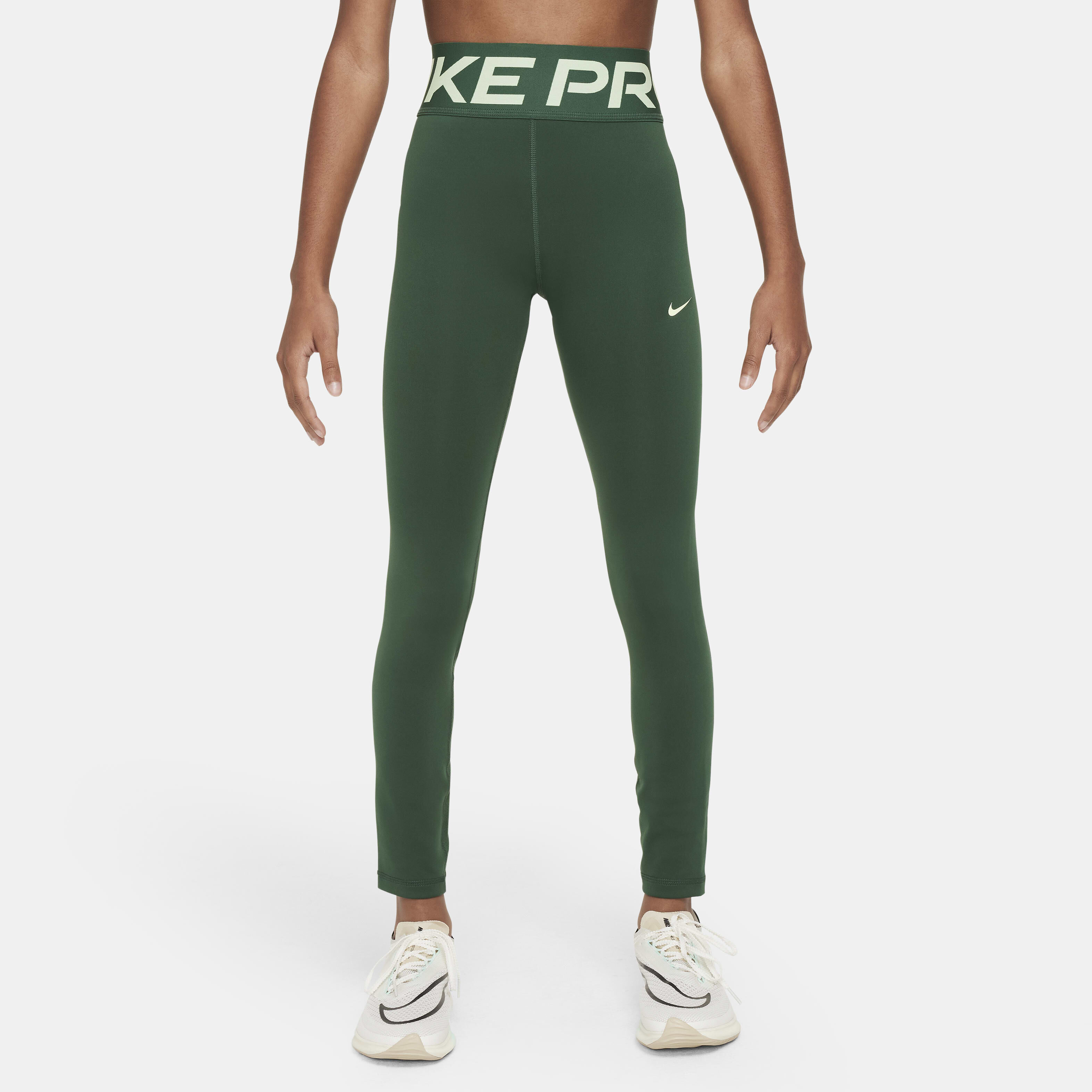 green nike compression pants
