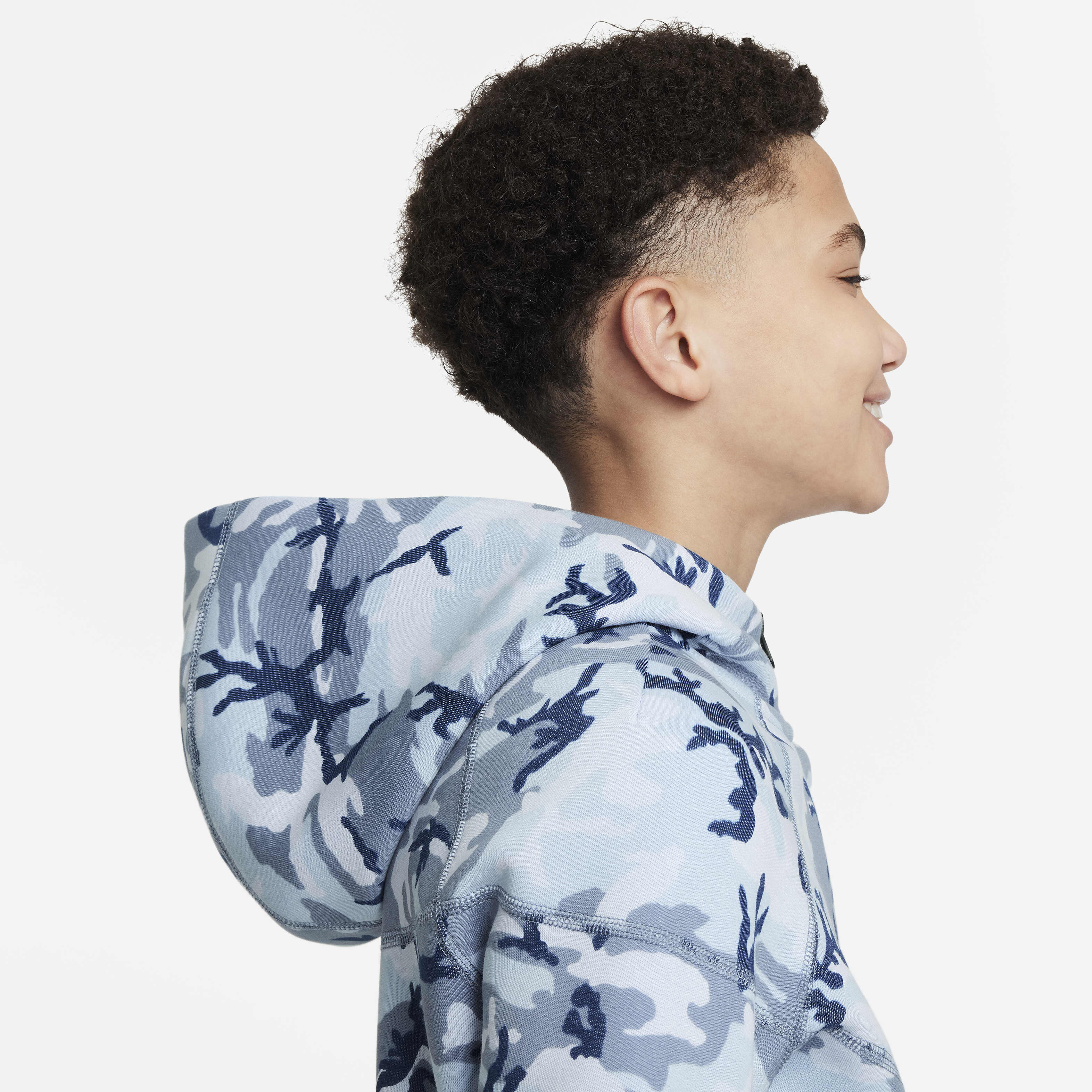 Buy Nike Tech Fleece Older Kids Boys Camo Full Zip Hoodie Nike Qatar Official