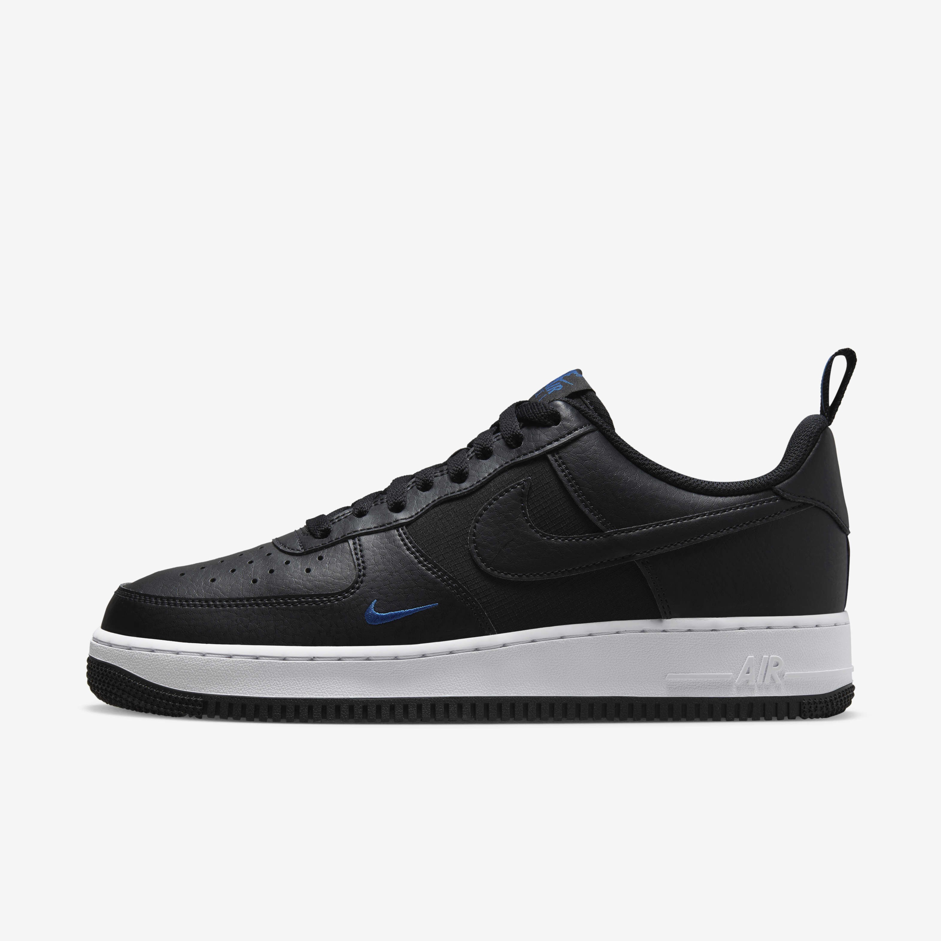 Buy Nike Air Force '07 Men's Shoes Black/Court Blue/White