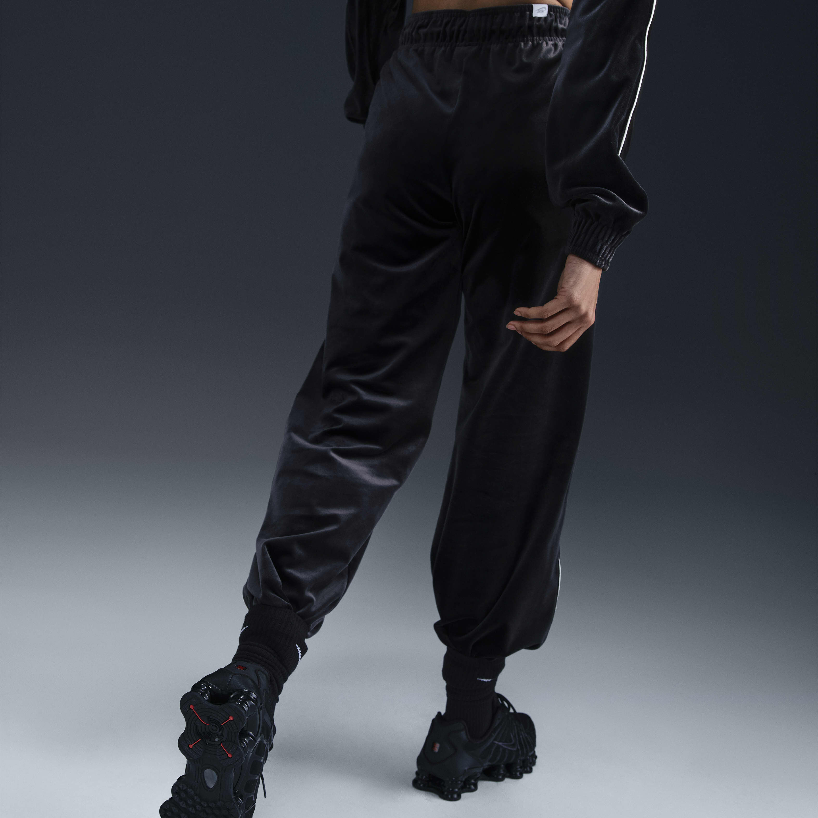 Buy Nike Sportswear Collection Women s Mid Rise Velour Joggers Nike Qatar Official