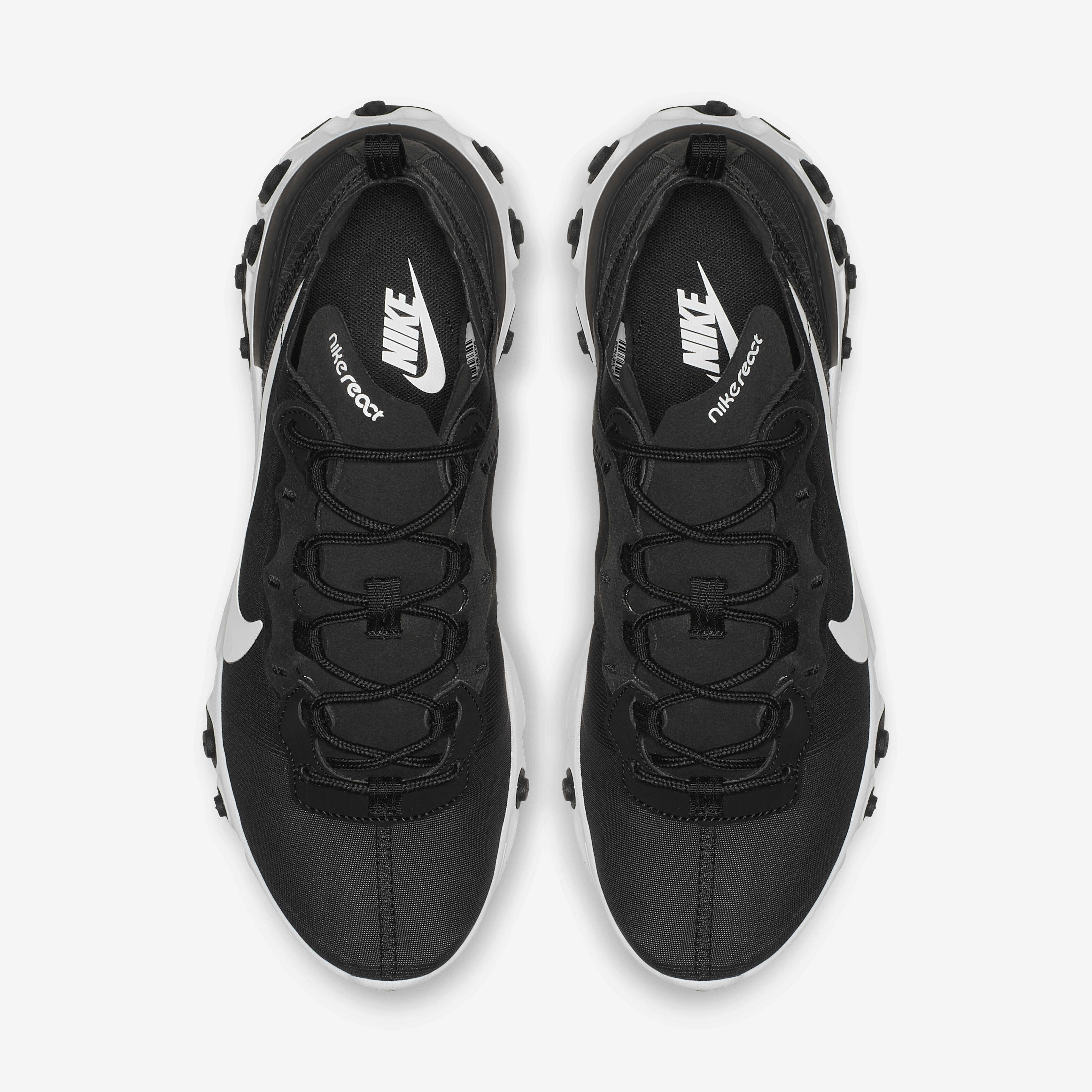 Buy Nike React Element 55 Women's Shoes Black/White Nike Qatar