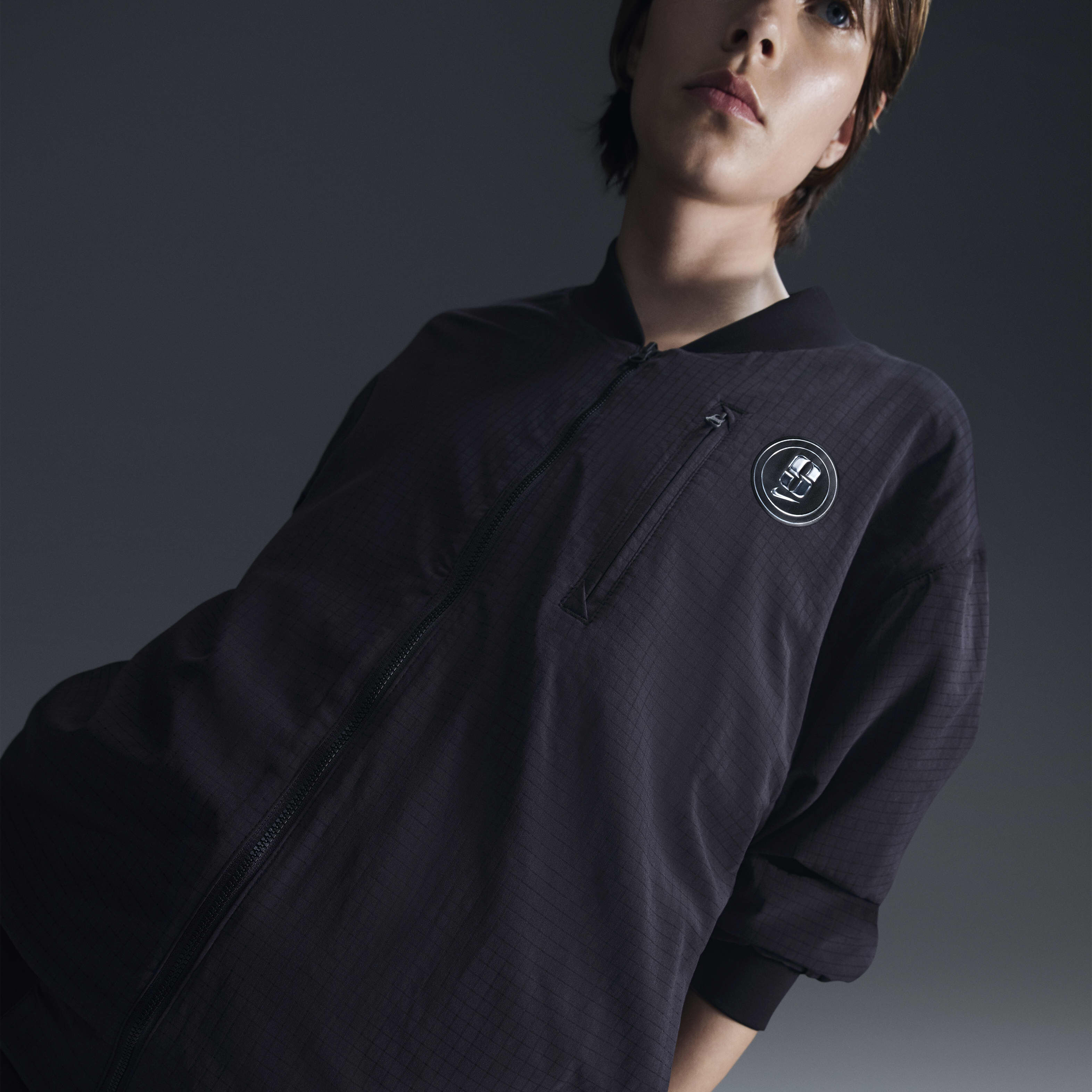 Buy Sabrina Reversible Basketball Jacket - Black/Anthracite/Black