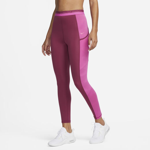 Leggings-Nike, Nike Pro, Women's High-Waisted 7/8 Training Leggings with Pockets Leggings-Nike, Nike Pro, Women's High-Waisted 7/8 Training Leggings with Pockets