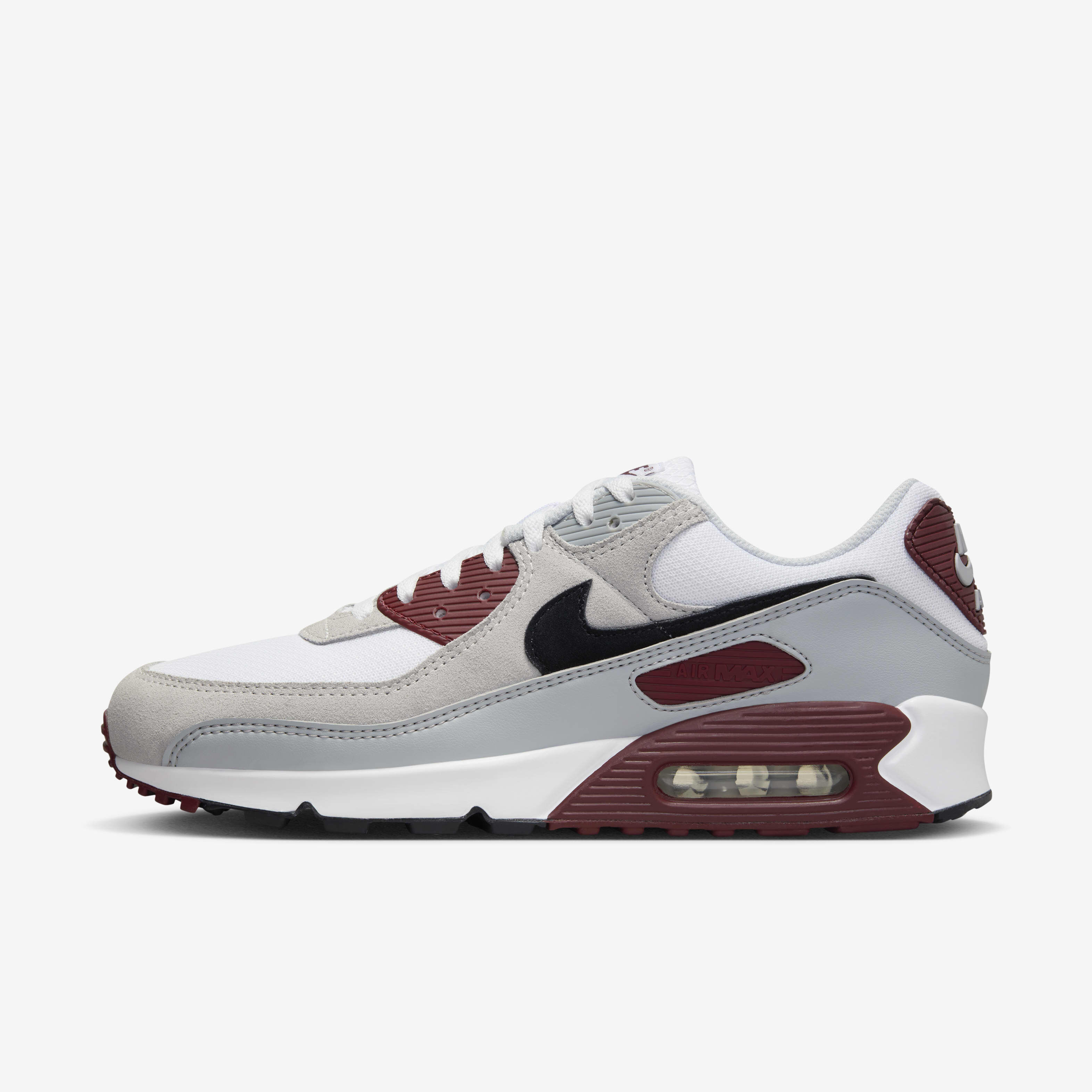 Buy Nike Air Max 90 Men's Shoes White/Dark Team Red/Pure