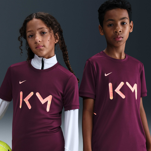 Clothing-Nike, Kylian Mbapp&eacute; Academy, Older Kids' Nike Dri-FIT Football Short-Sleeve Top