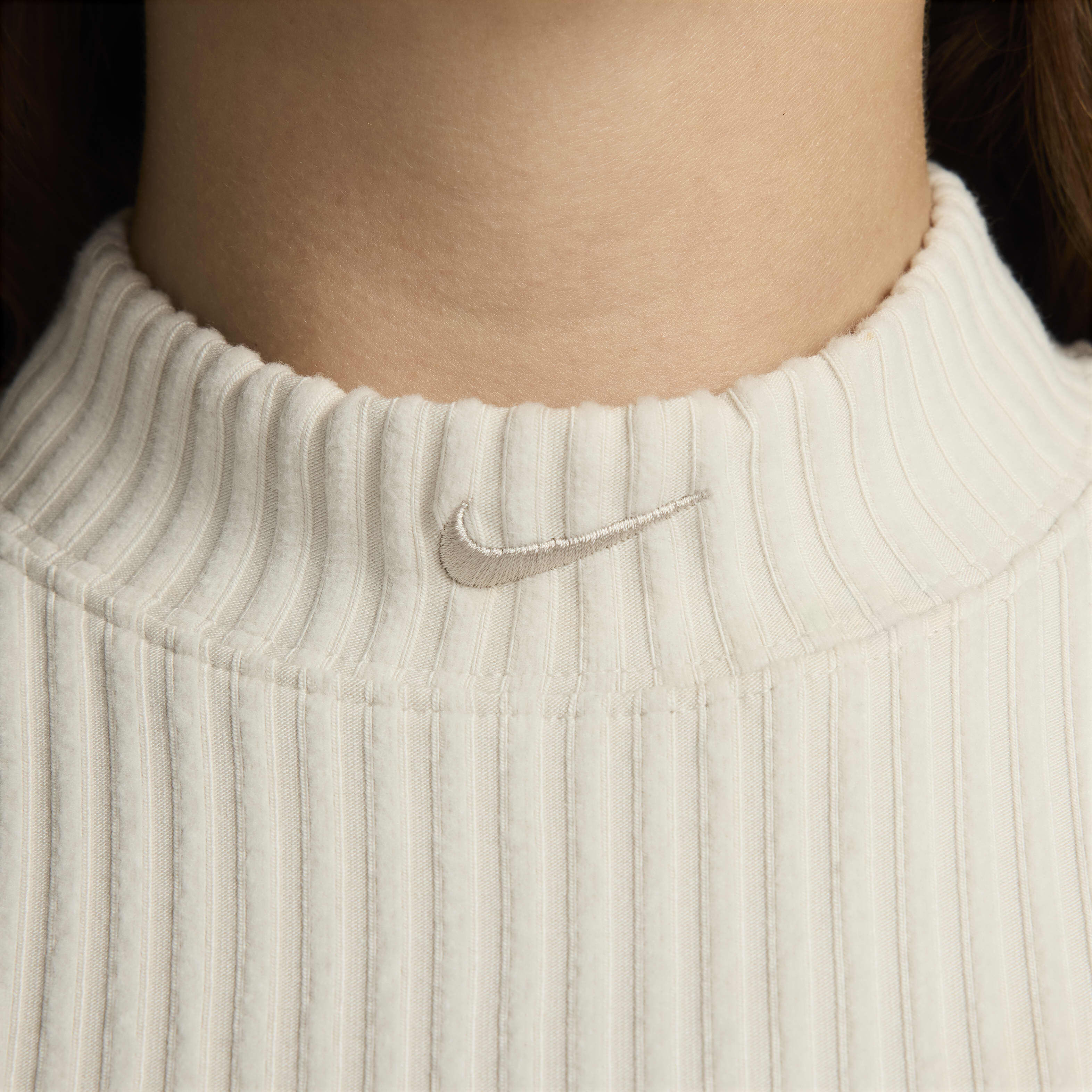Buy Nike Sportswear Chill Rib Women s Tight Mock Neck Cropped Tank Top Nike Qatar Official