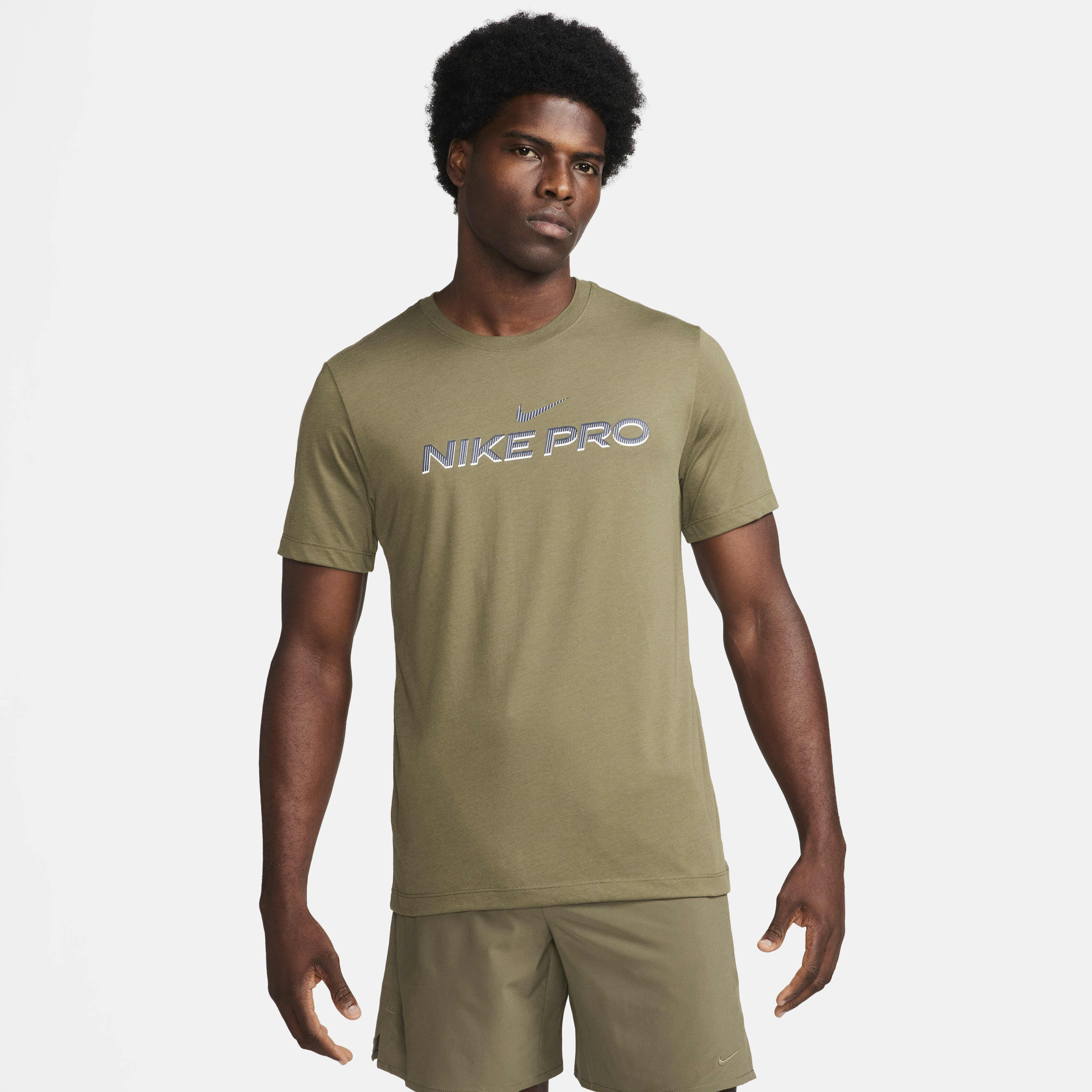 nike dri fit olive green