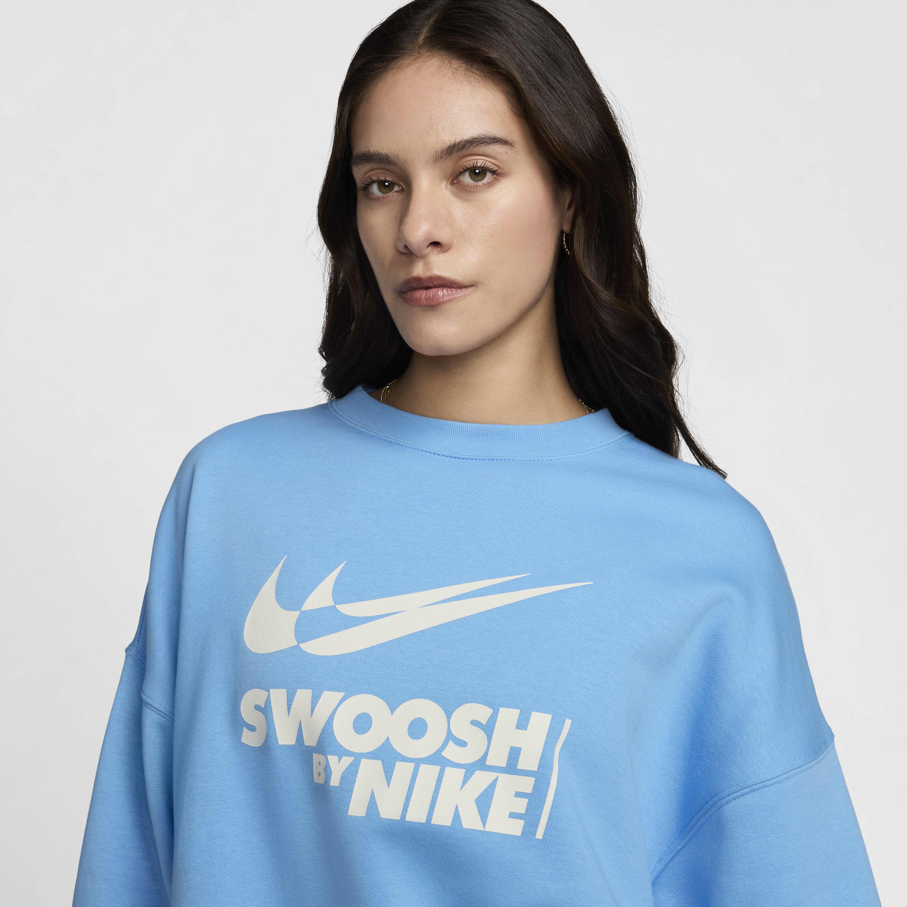 Nike swoosh crew sweatshirt ladies store