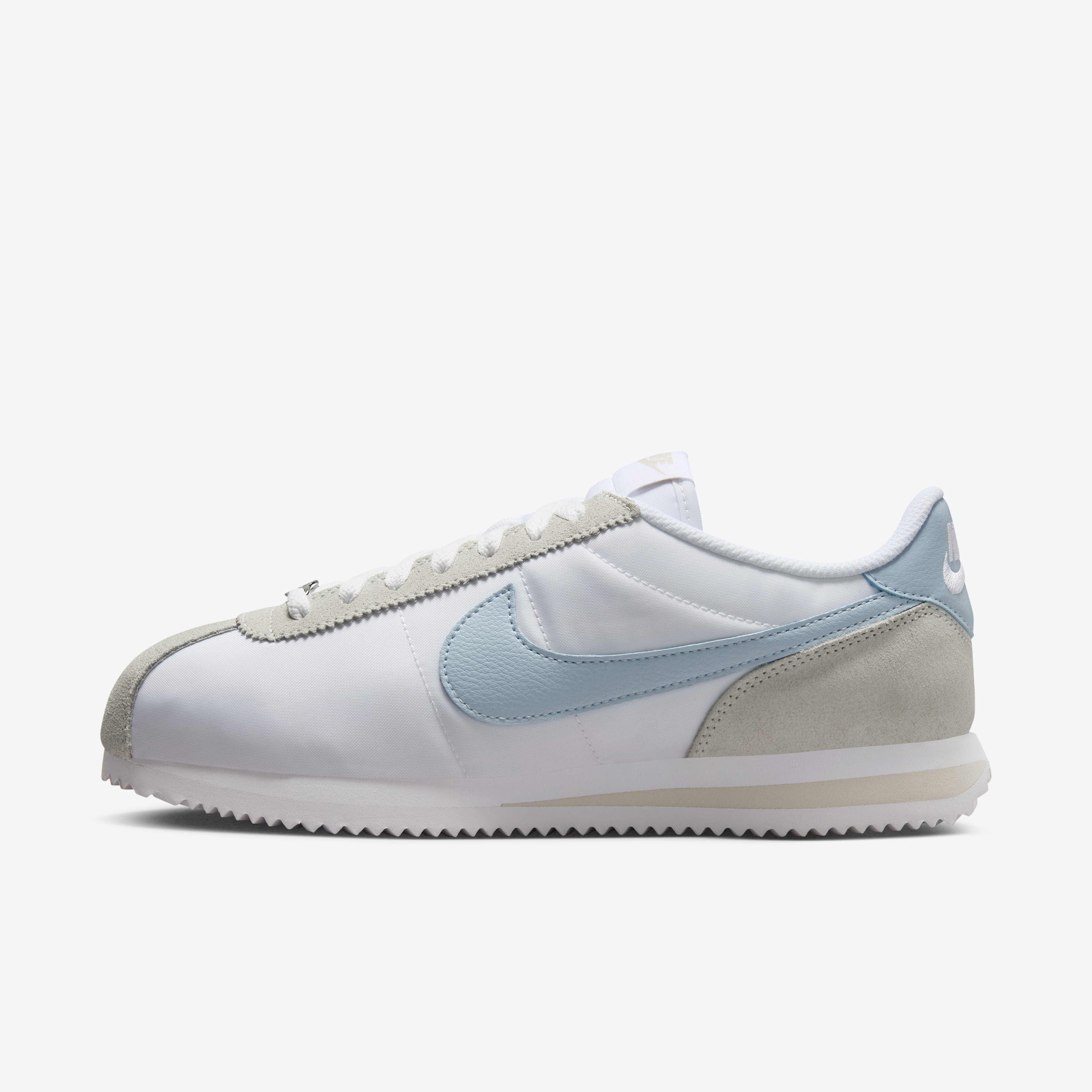 Nike cortez nylon blue and white sales