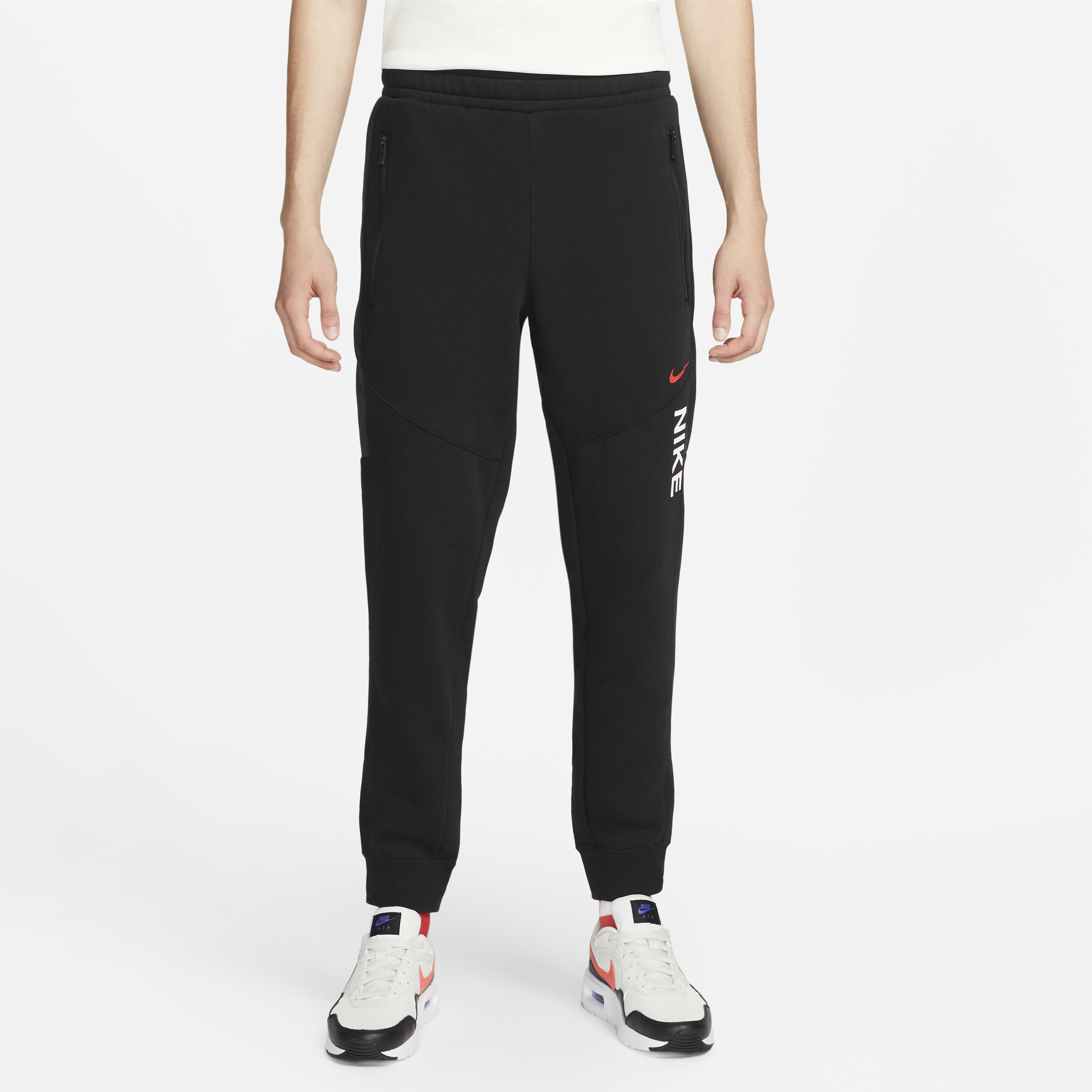 Track Pants Nike Hybrid Sweatpants In Black Top Nike Essential