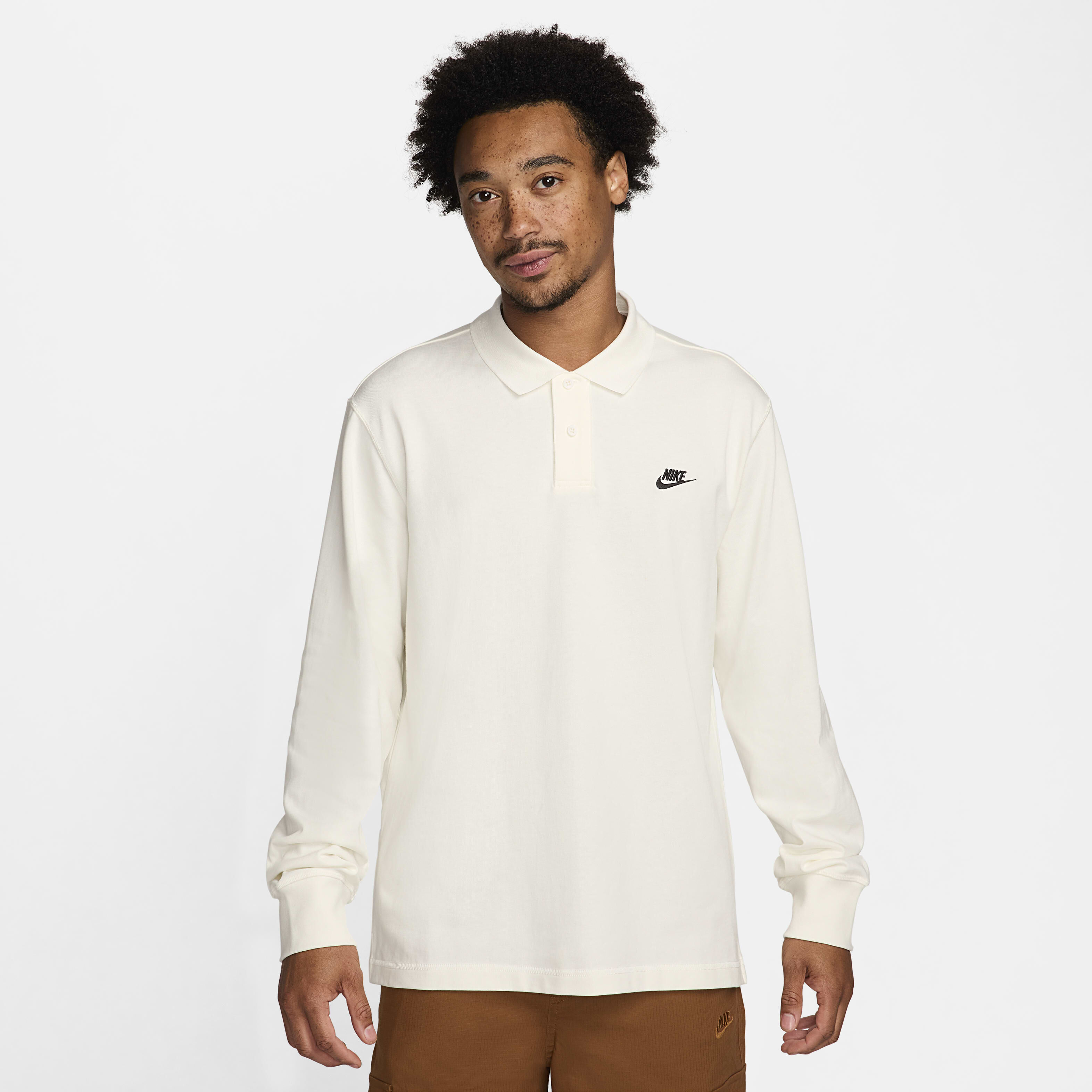 Buy Nike Club Men s Long Sleeve Knit Polo Nike Qatar Official