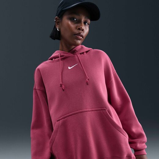 Women's Hoodies-Nike, Nike Sportswear Phoenix Fleece, Women's Oversized Pullover Hoodie