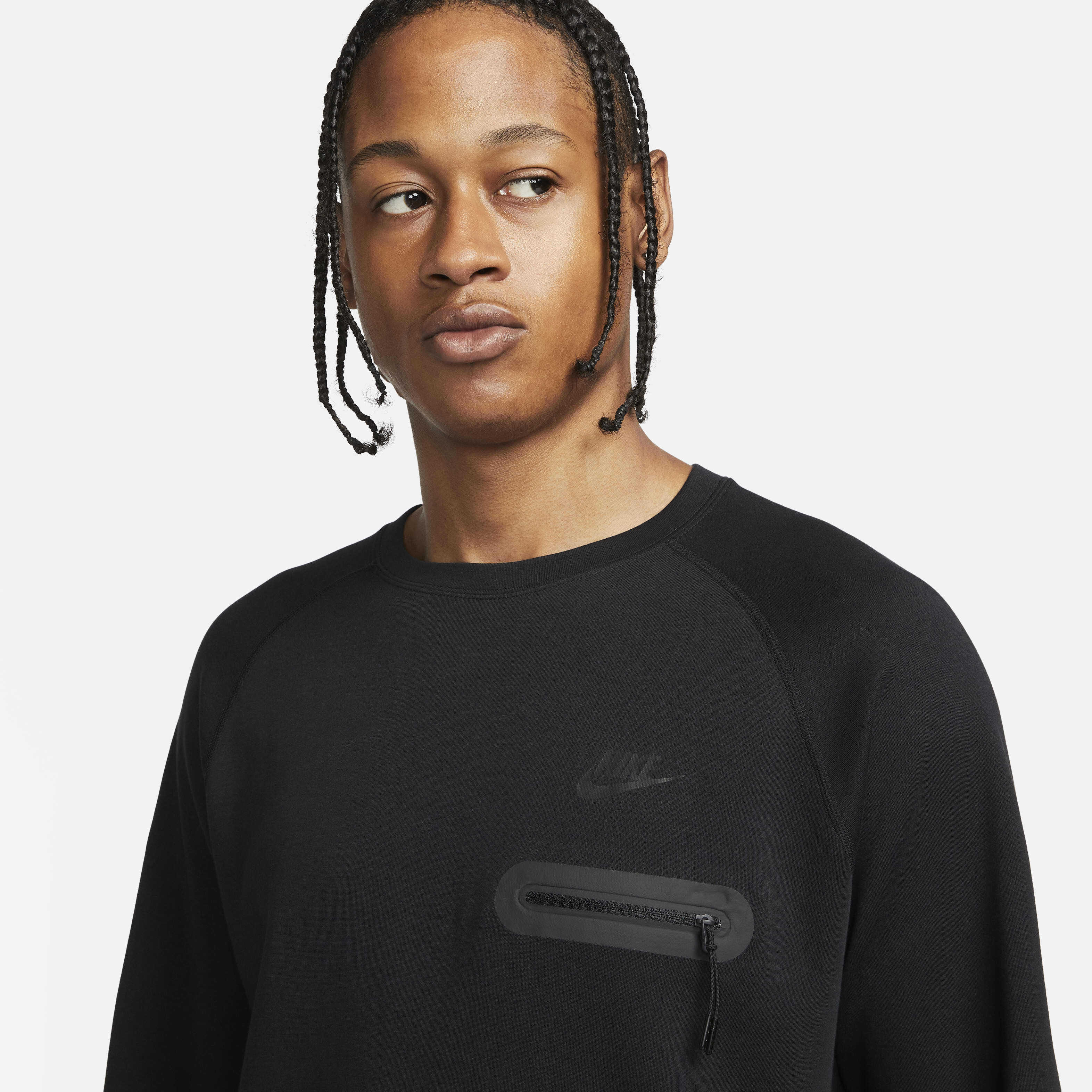 Nike tech fleece long sleeve crew clearance