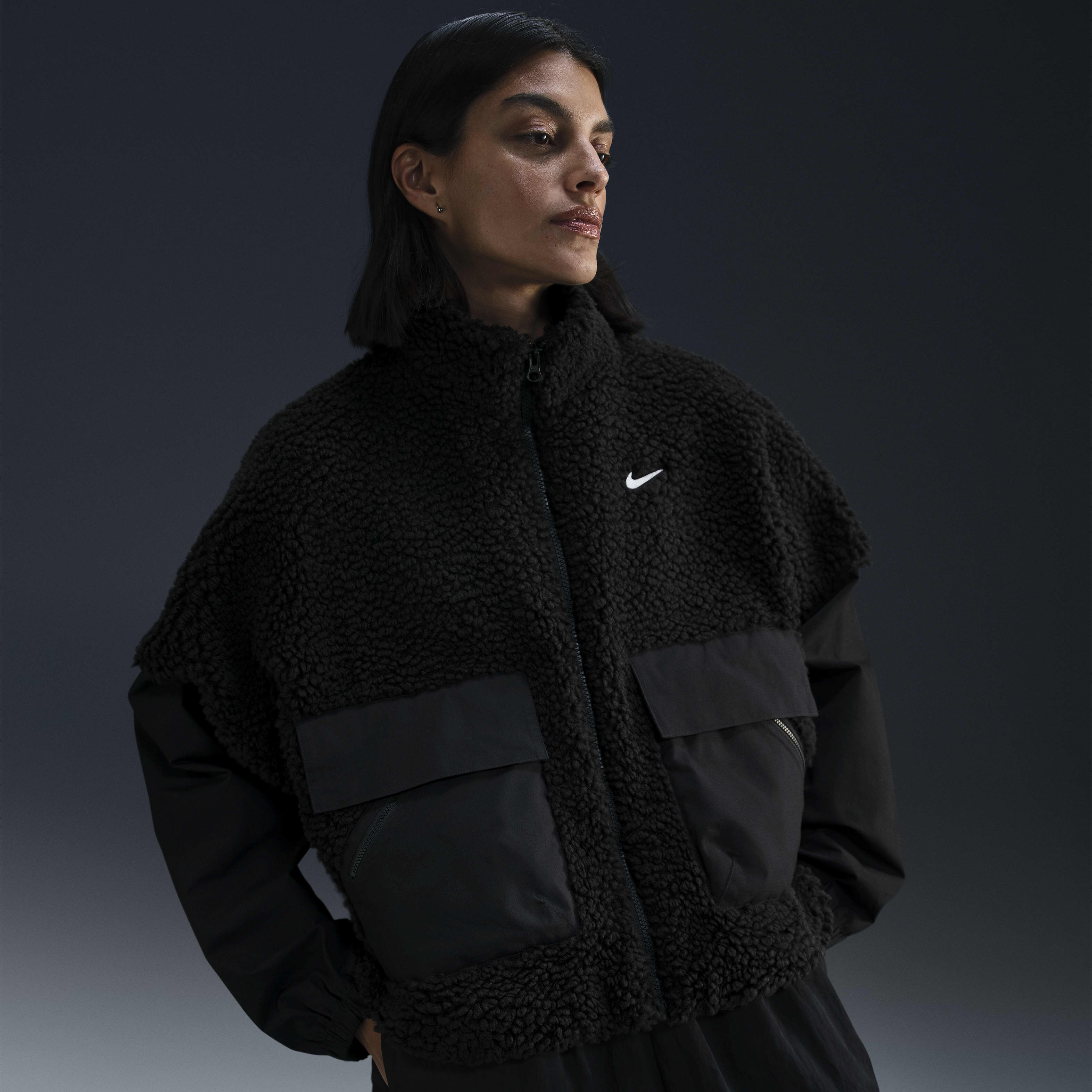 Buy Nike Sportswear Essential Women s Oversized Cosy Jacket Nike Qatar Official