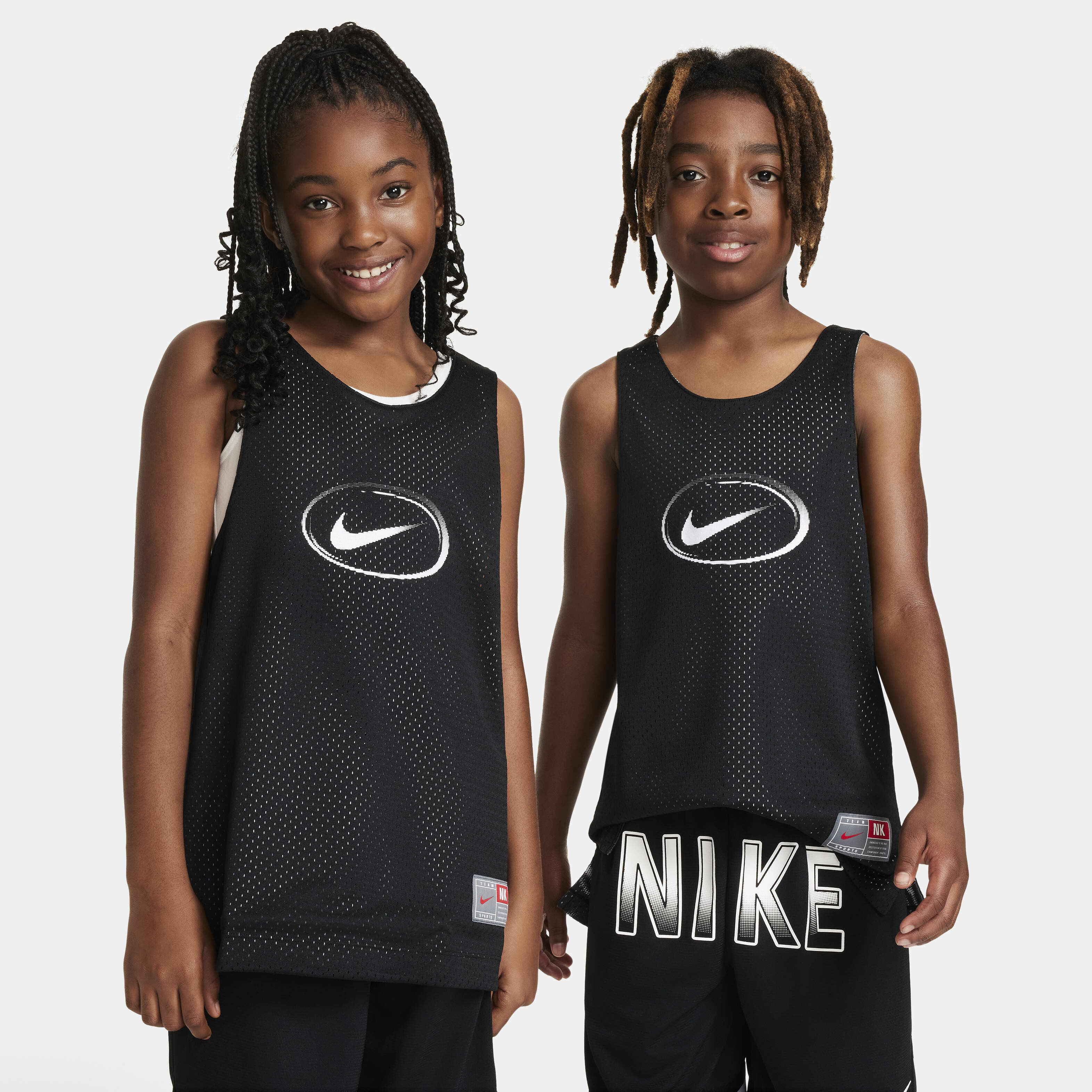 Buy Nike Culture of Basketball Older Kids' Reversible Jersey -  Black/Black/White | Nike Qatar Official