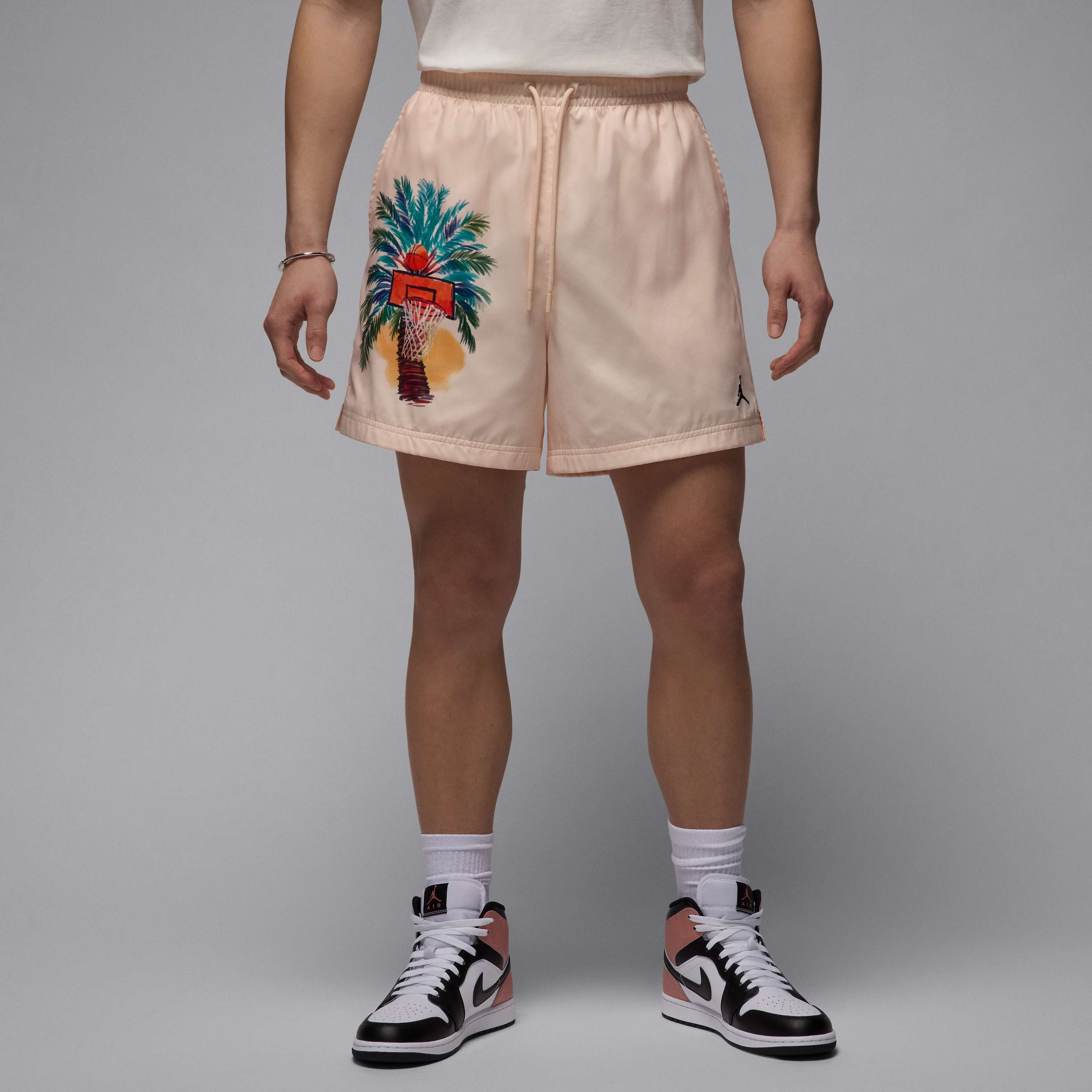 ウェア NIKE JORDAN ESS GFX KNIT SHORT PANTS JORDAN BRAND AS M J ESS GFX KNIT SHORT OFF NOIR/OFF NOIR