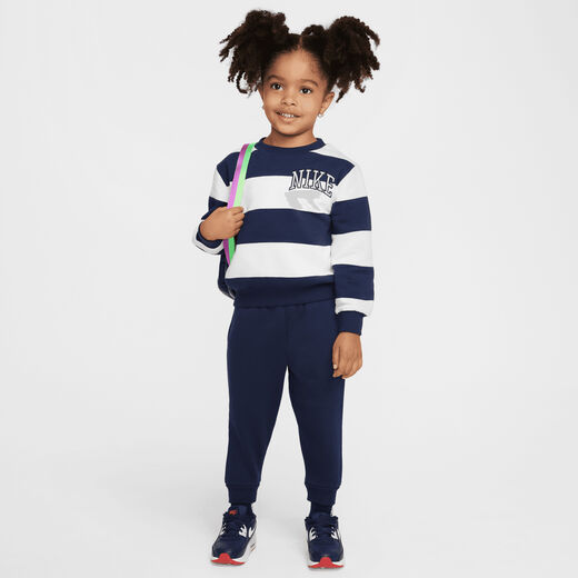 Tracksuits-Nike, Nike Sportswear Club, Toddler 2-Piece Rugby Stripe Crew Set