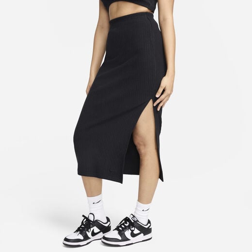 Skirts & Dresses-Nike, Nike Sportswear Chill Rib, Women's Slim Midi Skirt
