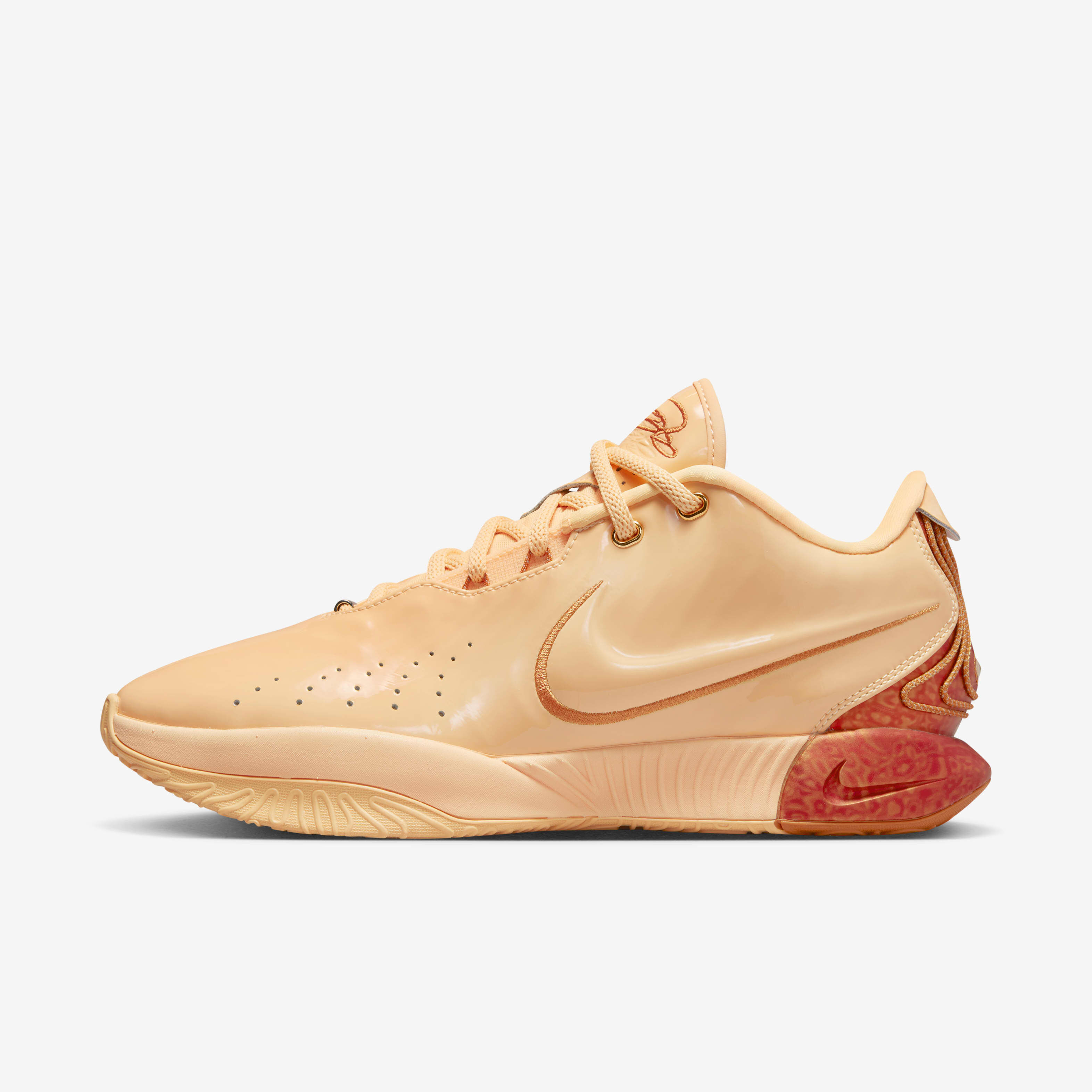 Peach basketball shoes discount