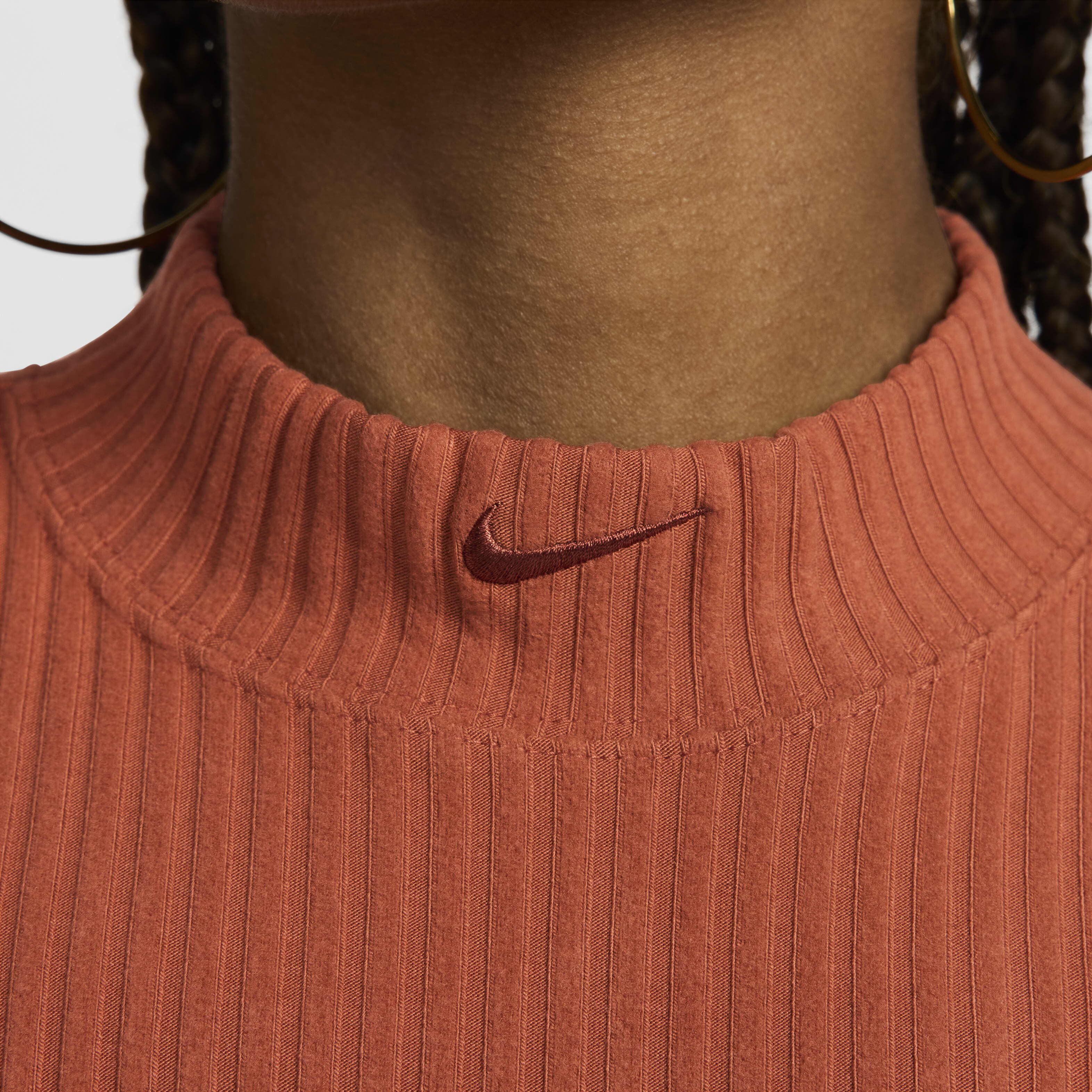 Nike turtleneck crop top shop