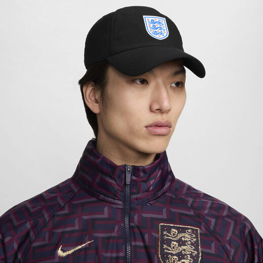 Accessories & Equipment-Nike, England Nike Dri-FIT Club, Unstructured Swoosh Cap