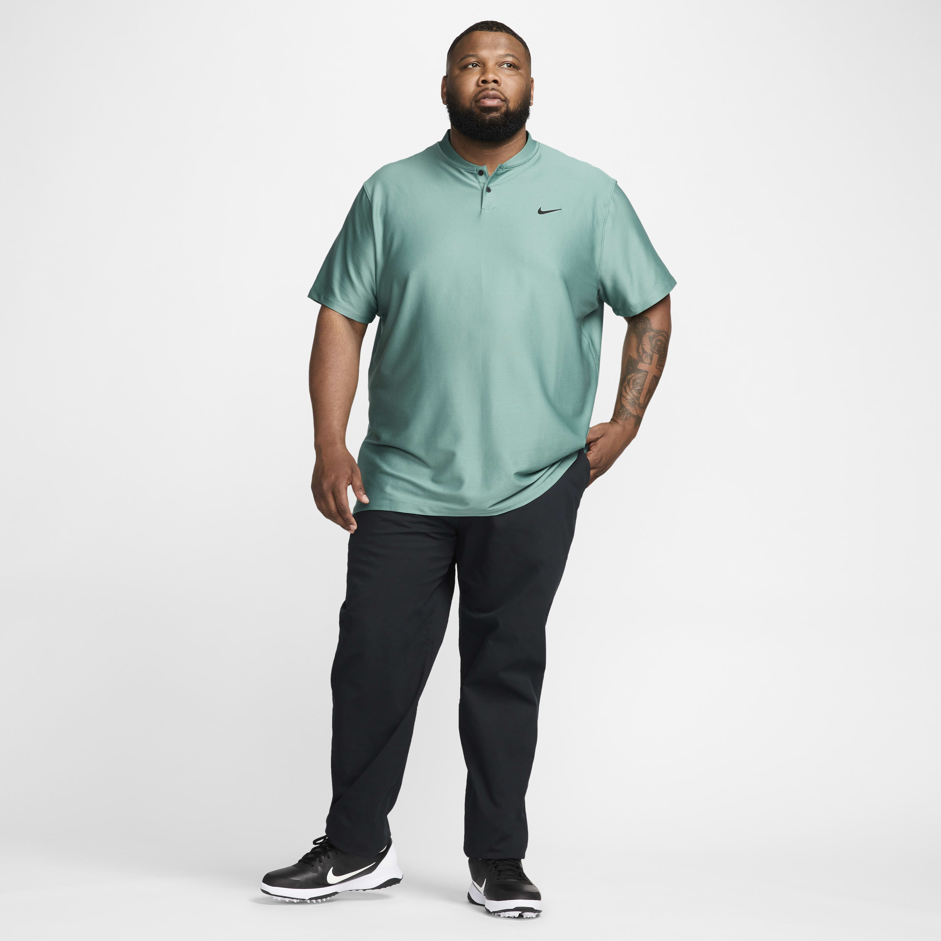 Buy Nike Tour Men's Dri-FIT Golf Polo - Bicoastal/Black | Nike Qatar  Official