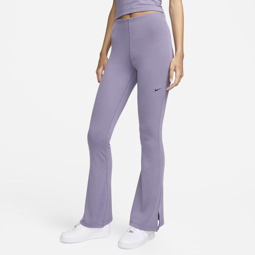 Leggings-Nike, Nike Sportswear Chill Knit, Women's Tight Mini-Rib Flared Leggings