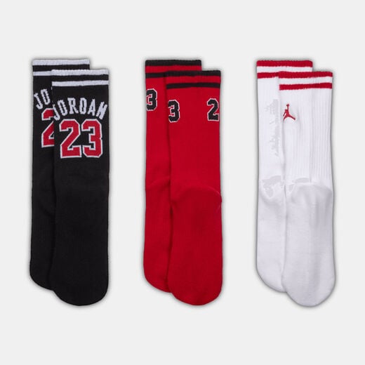 Jordan Socks-JRDN, Jordan, Kids' Varsity Jersey Crew Socks (3 Pairs)
