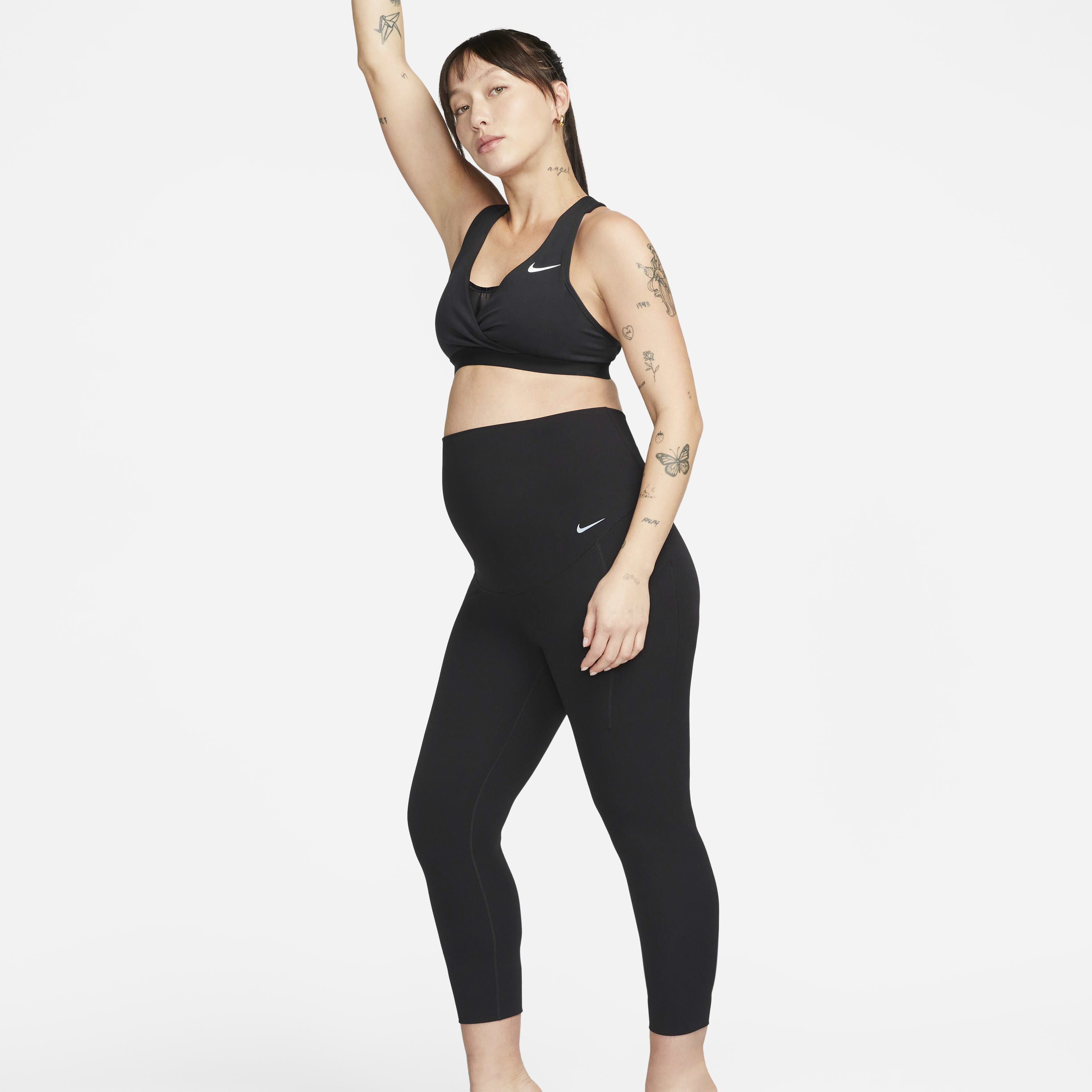Buy Nike Zenvy M Women s Gentle Support High Waisted 7 8 Leggings with Pockets Maternity Nike Qatar Official