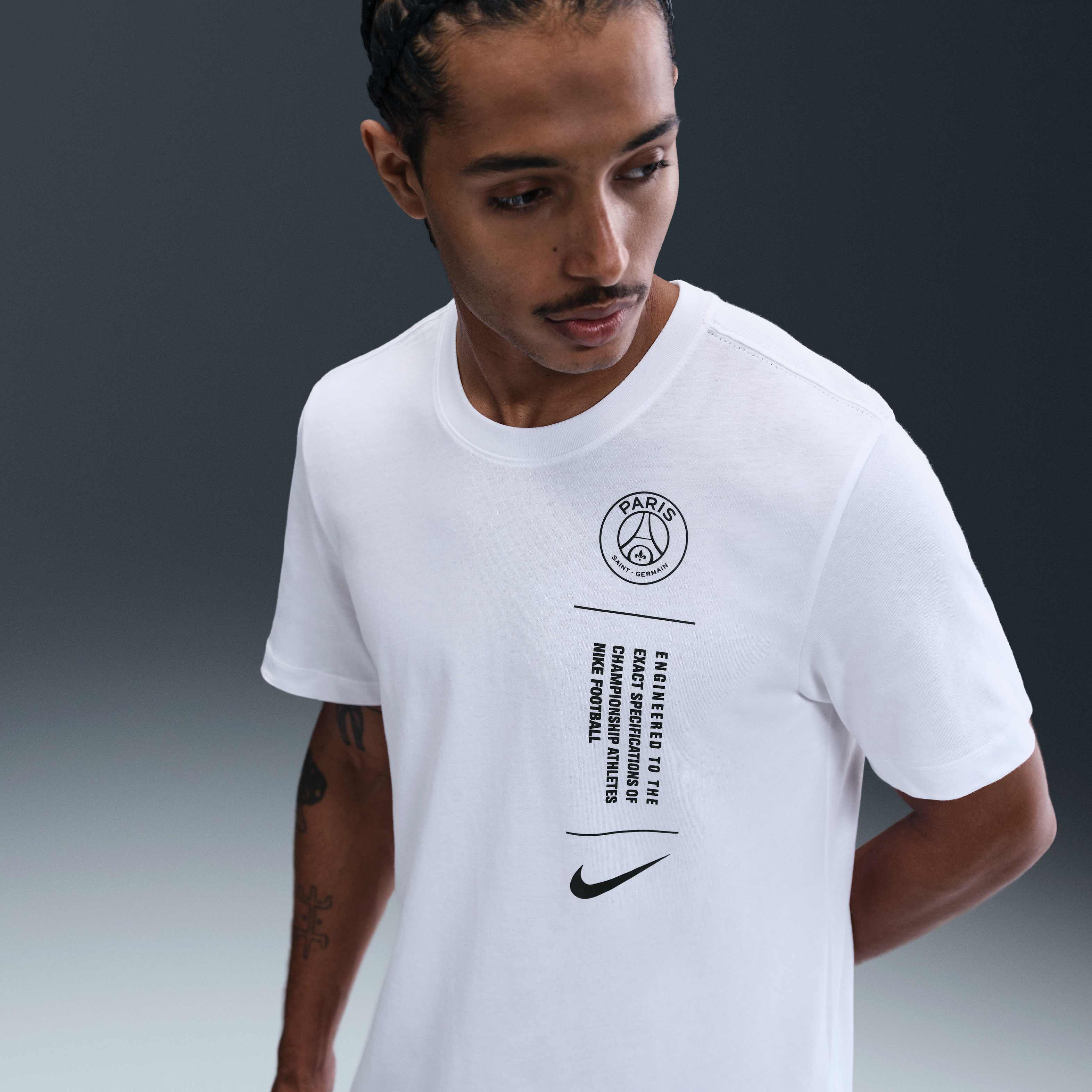 paris saint germain t shirt white
