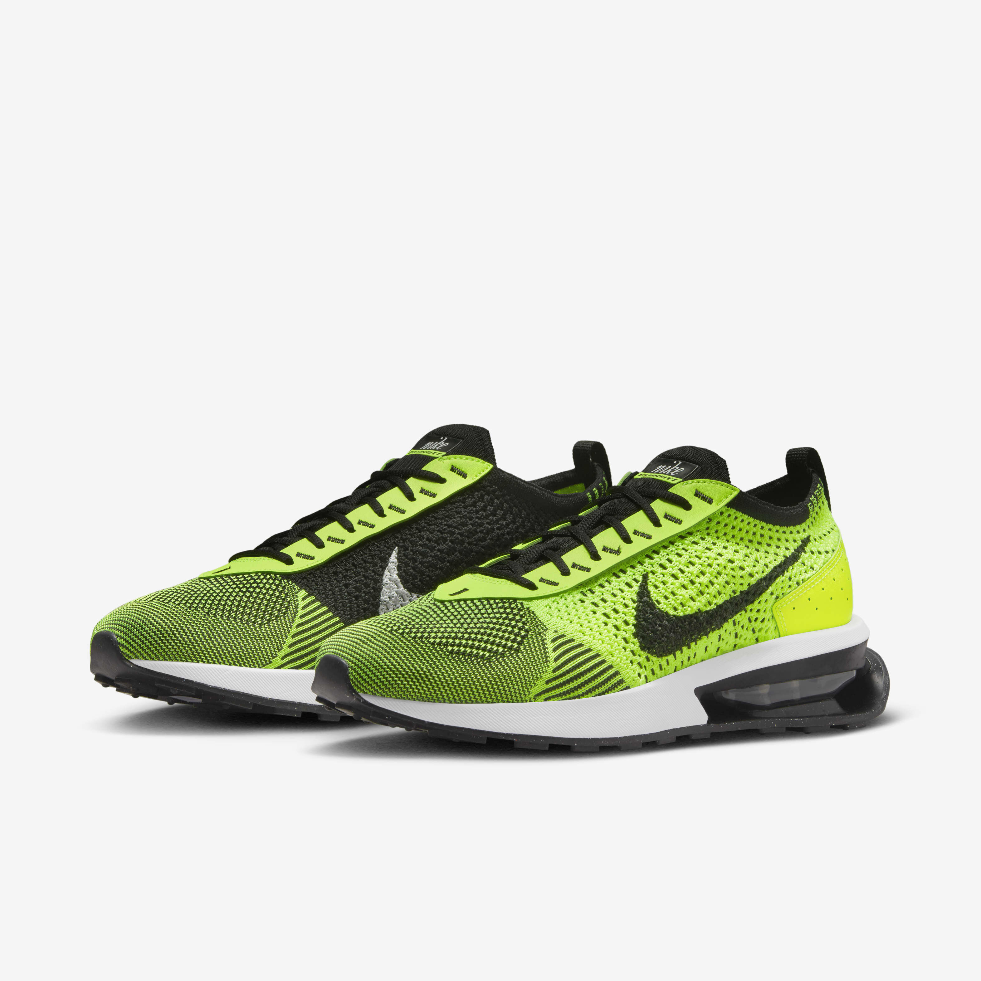 Neon green and black nike shoes shop