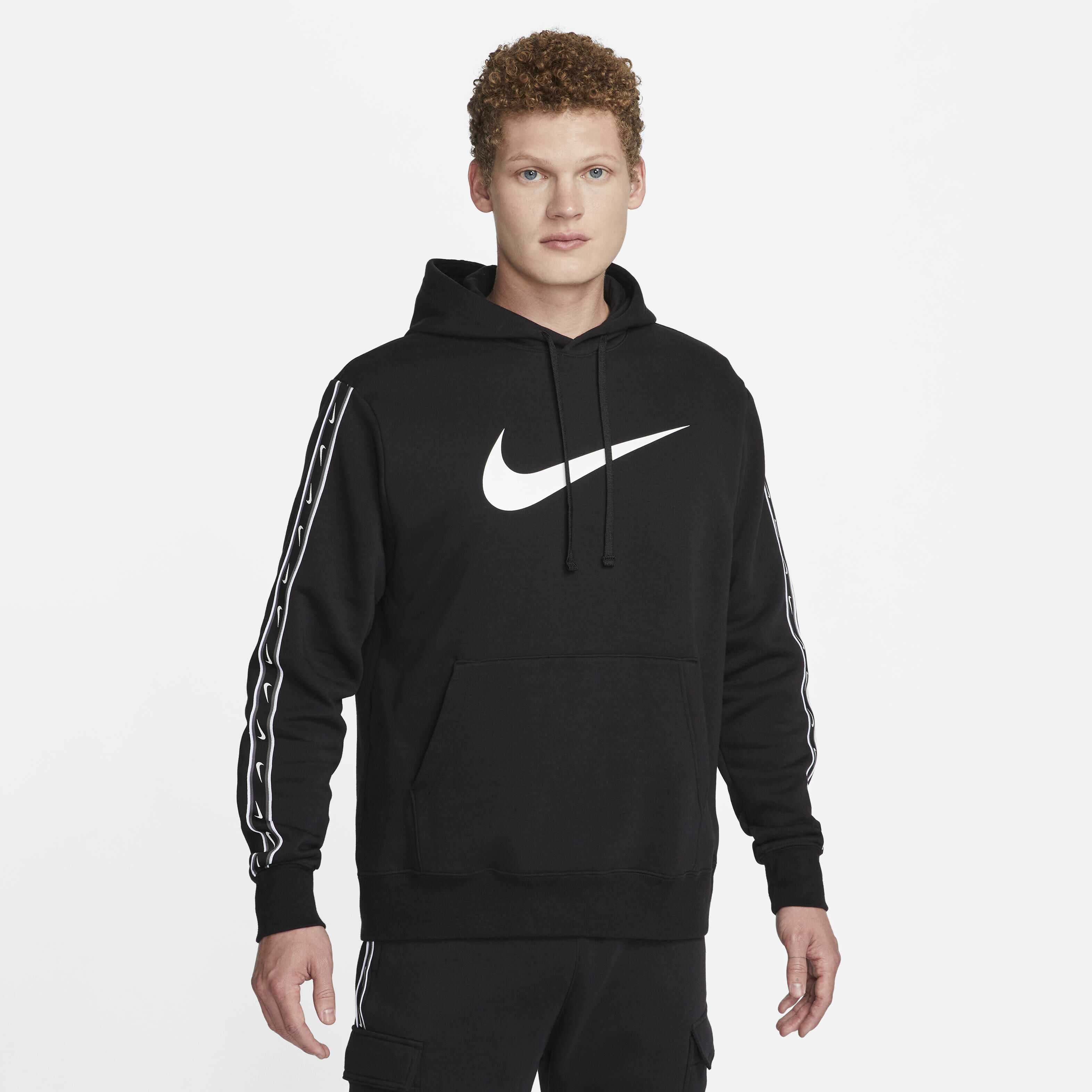 Buy Nike Sportswear Repeat Men's Pullover Fleece Hoodie Black