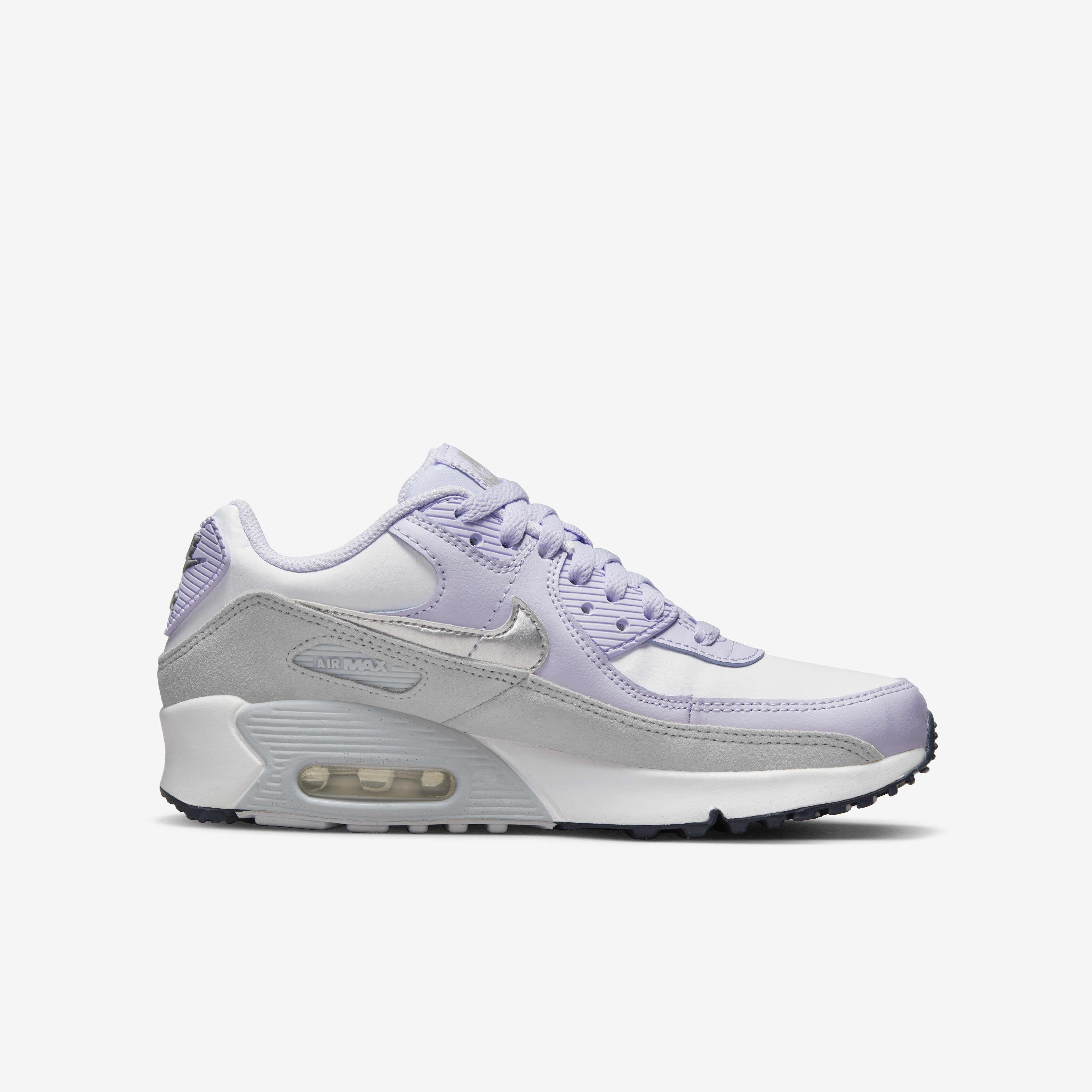 Buy Nike Air Max 90 LTR Older Kids' Shoes White/Violet Frost