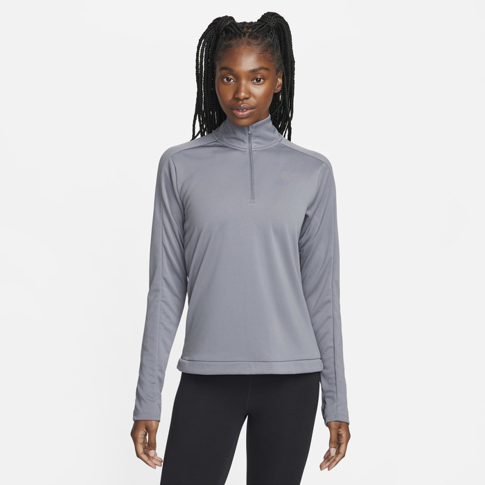 Zip Pullover Nike Half Zip Grey Womens Nike Women's Dri-FIT
